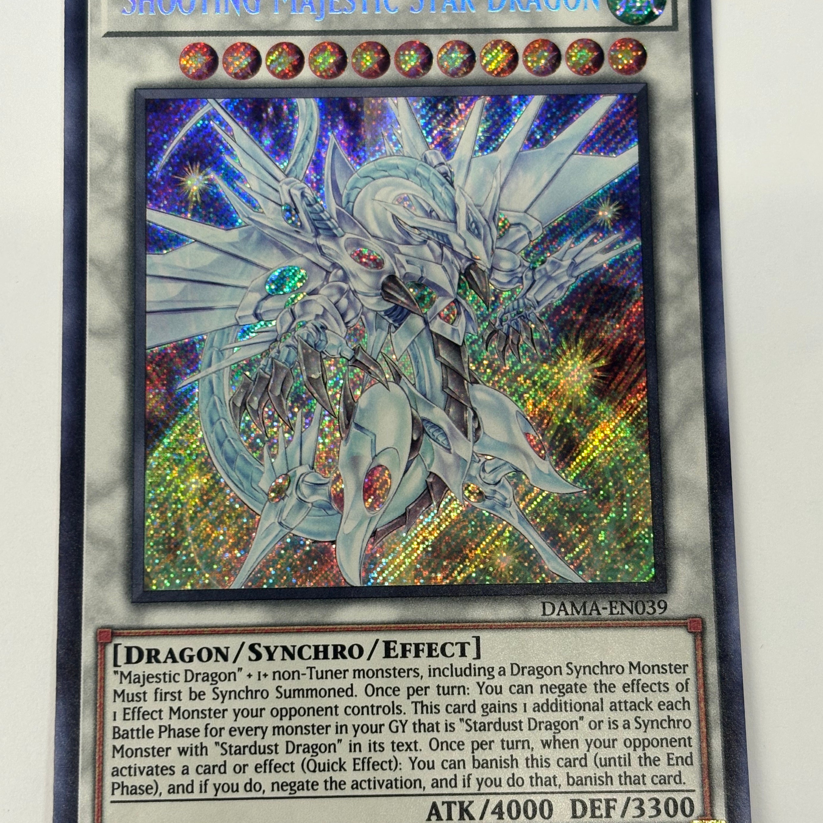 Yu-Gi-Oh! TCG - Dawn of Majesty Shooting Majestic Star Dragon DAMA-EN039 Secret Rare NM