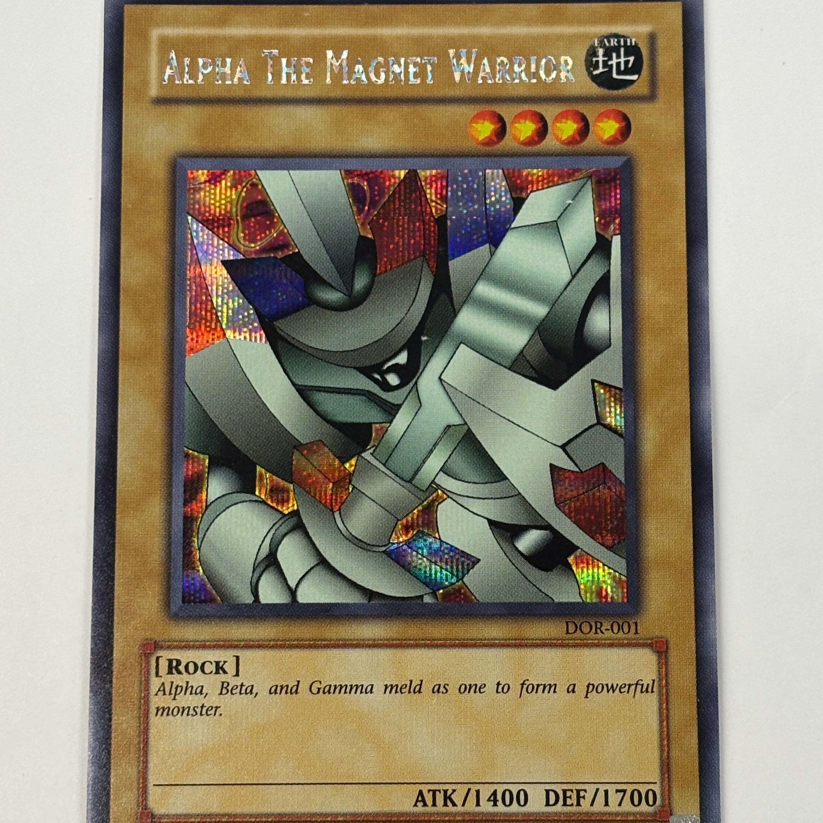 Yu-Gi-Oh! TCG - Duelist of the Roses Alpha The Magnet Warrior DOR-001 Secret Rare NM