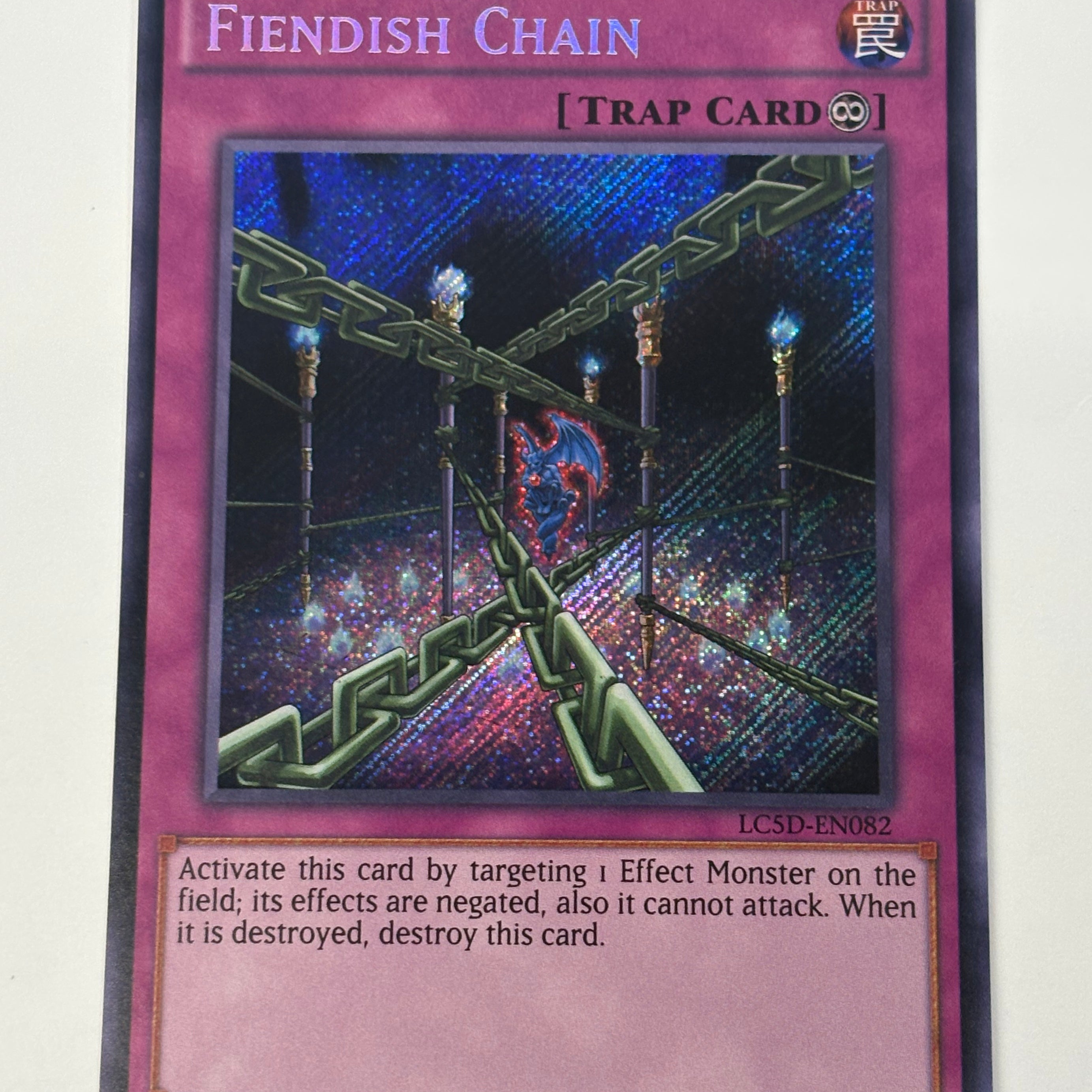 Yu-Gi-Oh! TCG - Legendary Collection 5D's Fiendish Chain LC5D-EN082 Secret Rare NM
