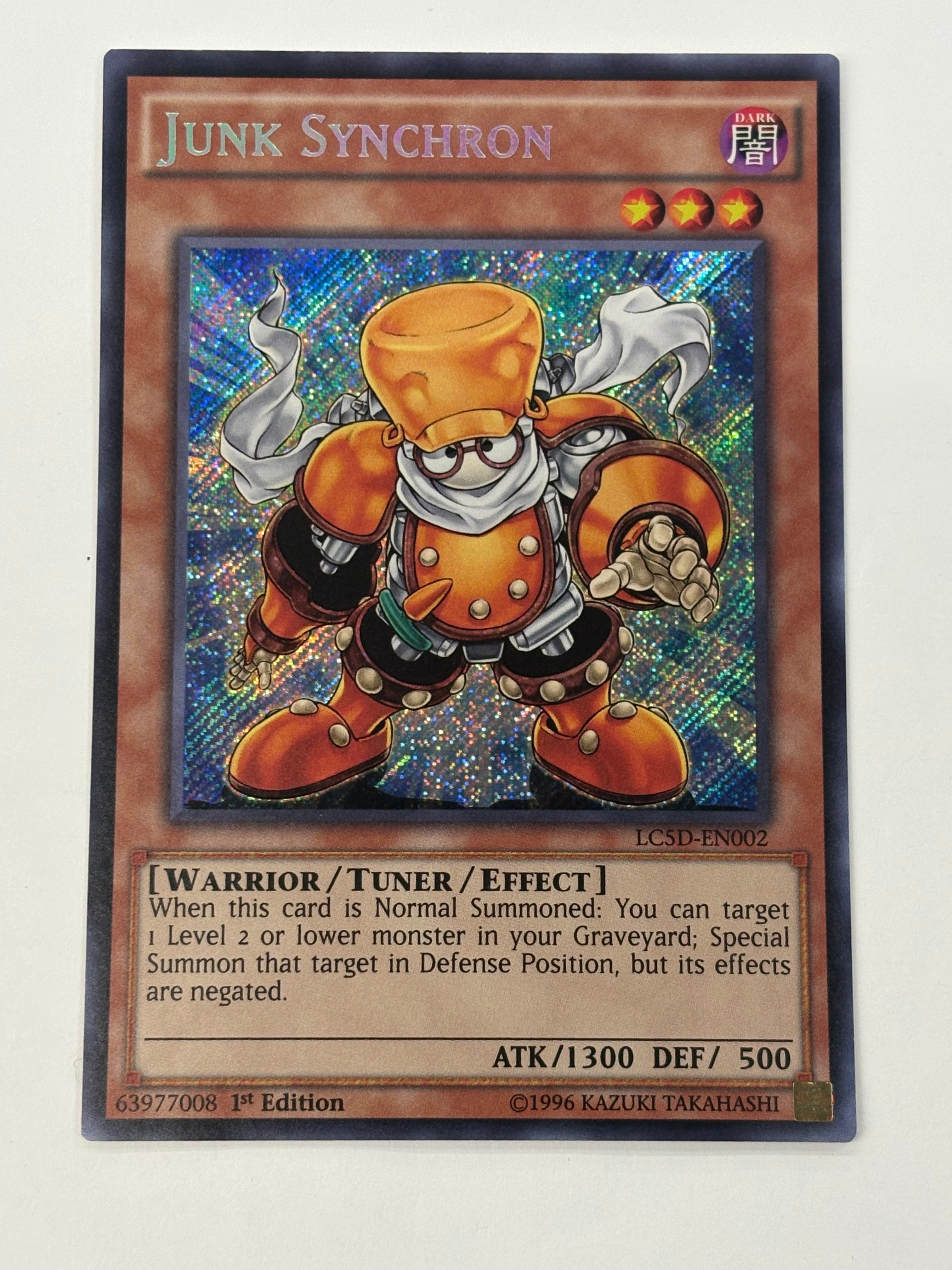 Yu-Gi-Oh! TCG - Legendary Collection 5D's Junk Synchron LC5D-EN002 Secret Rare NM