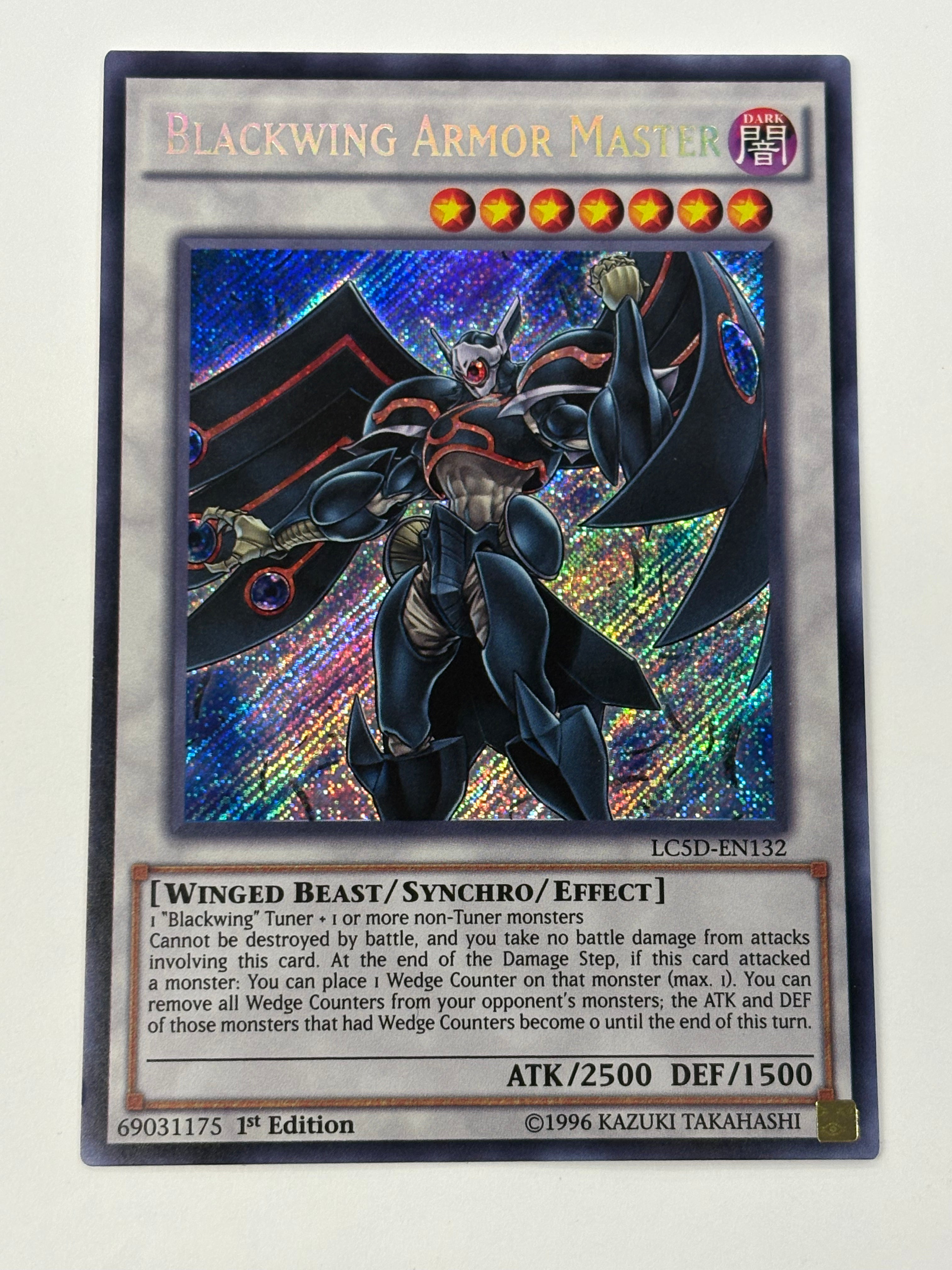 Yu-Gi-Oh! TCG - Legendary Collection 5D's Blackwing Armor Master LC5D-EN132 Secret Rare NM