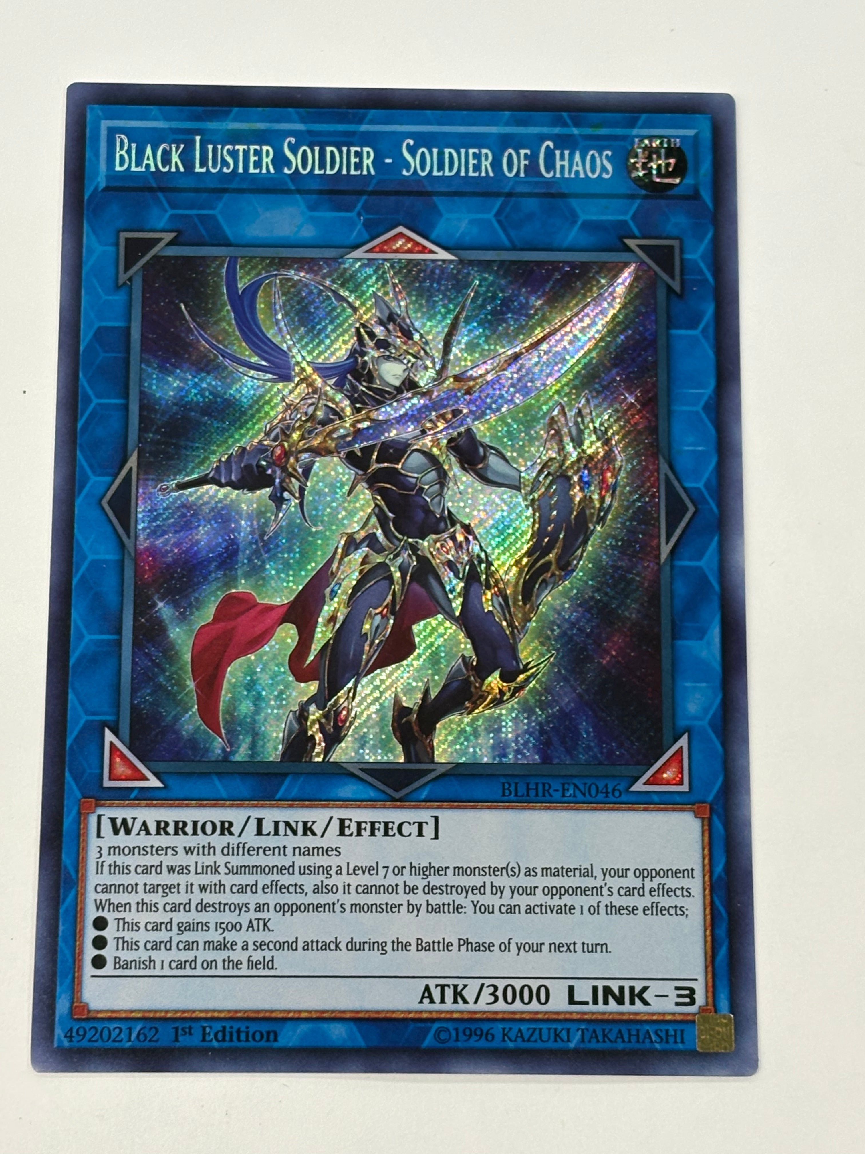 Yu-Gi-Oh! TCG - Battles of Legend: Hero's Revenge Black Luster Soldier - Soldier of Chaos BLHR-EN046 Secret Rare NM