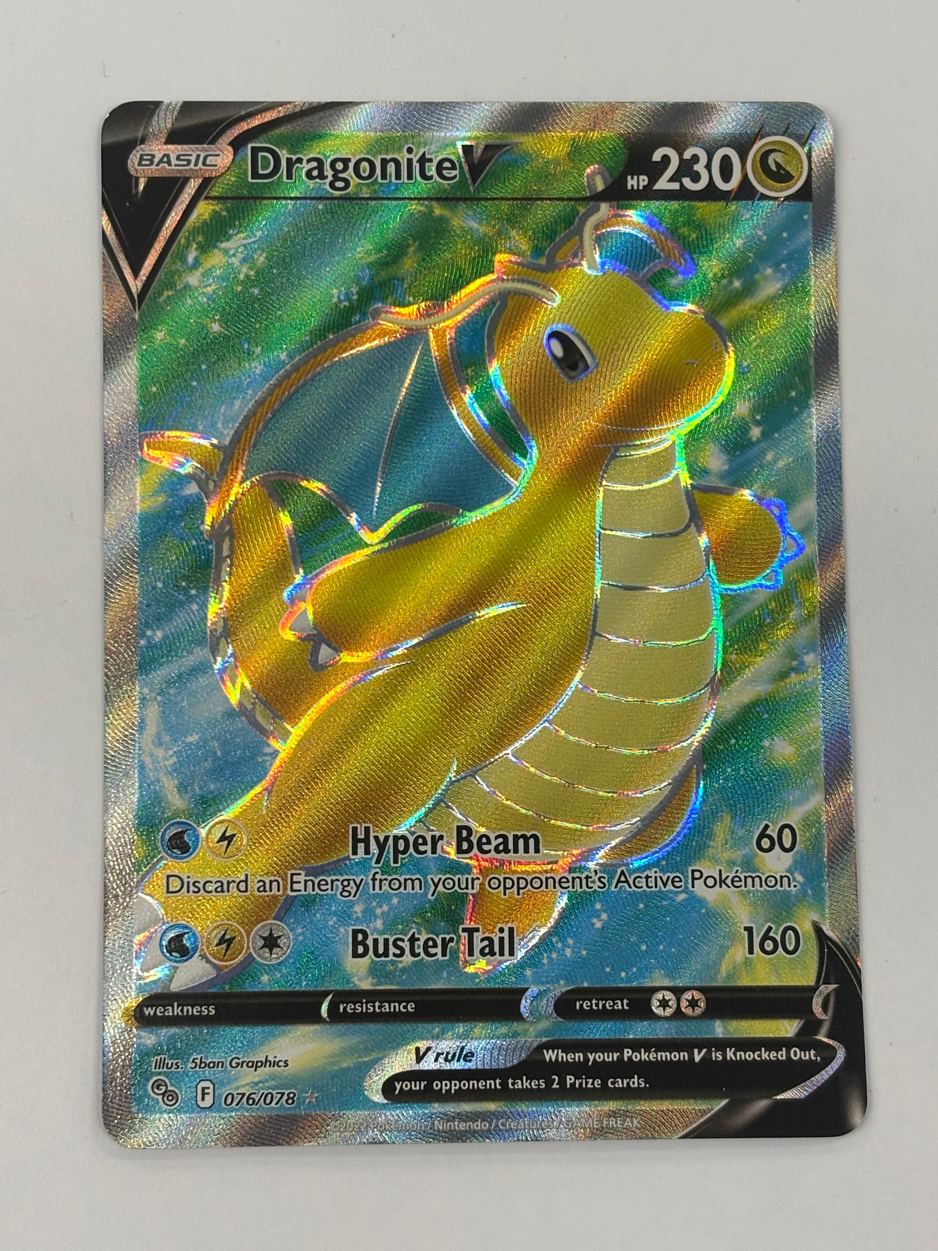 Pokémon TCG - Pokémon GO Dragonite V 076/078 NM