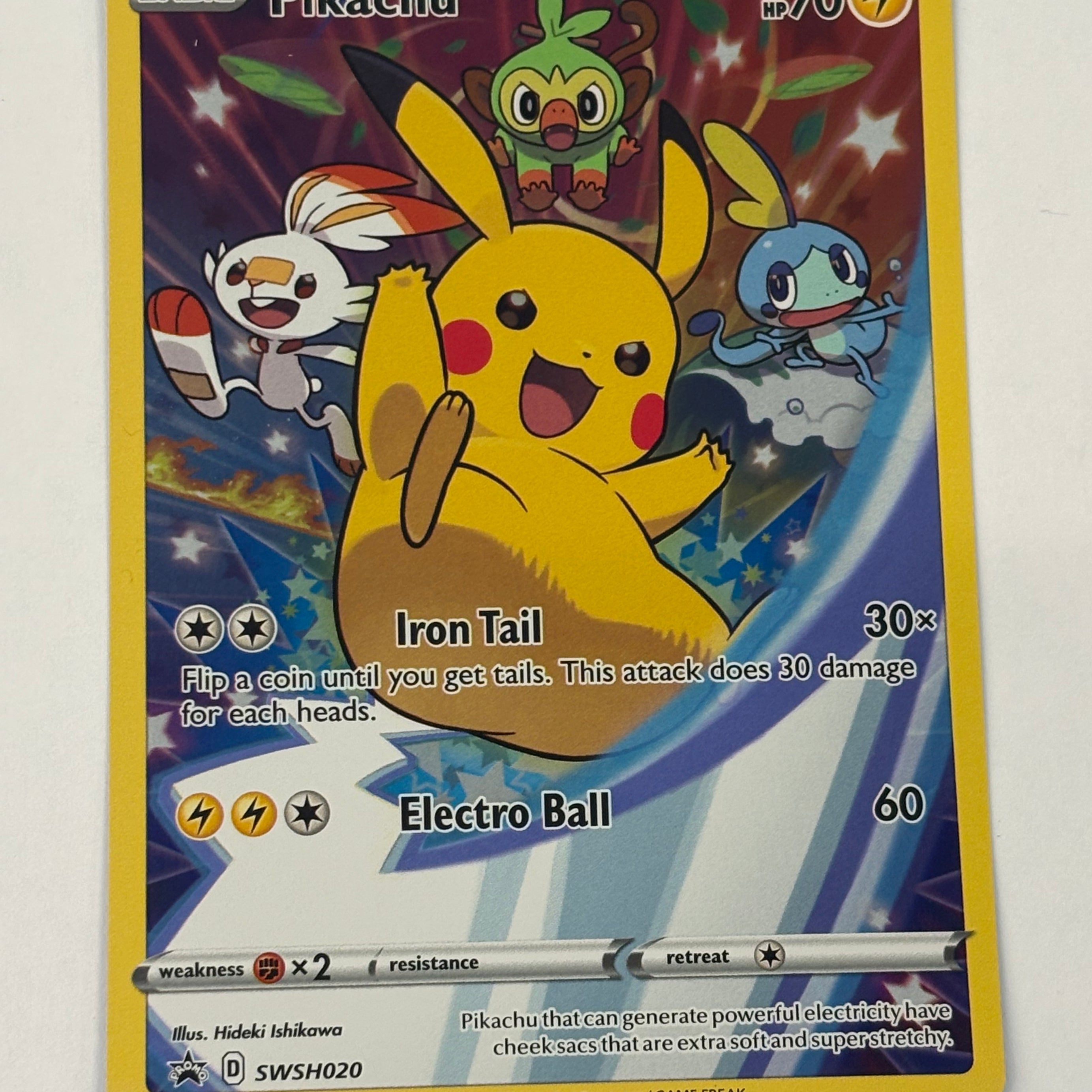 Pokémon TCG - Sword & Shield Promo Cards Pikachu SWSH020 NM