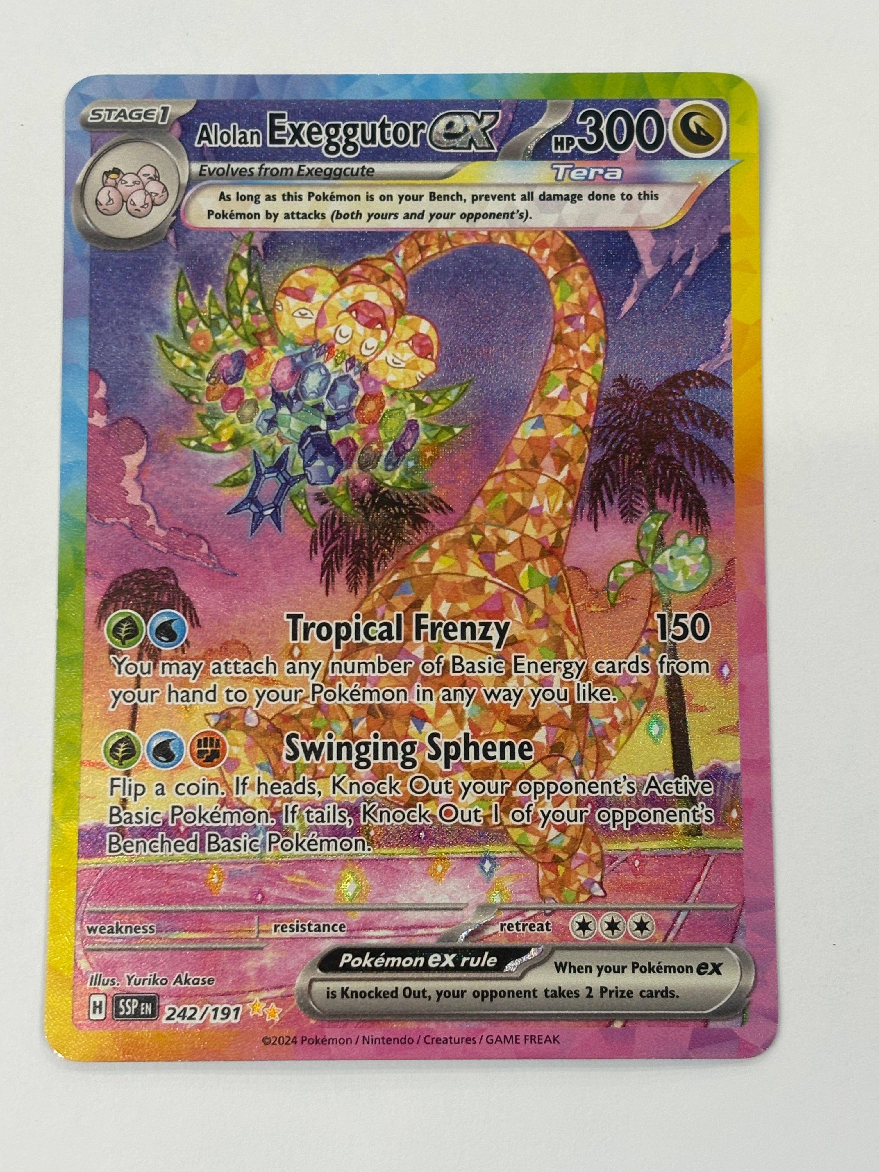 Pokémon TCG - Surging Sparks Alolan Exeggutor ex 242/191 NM