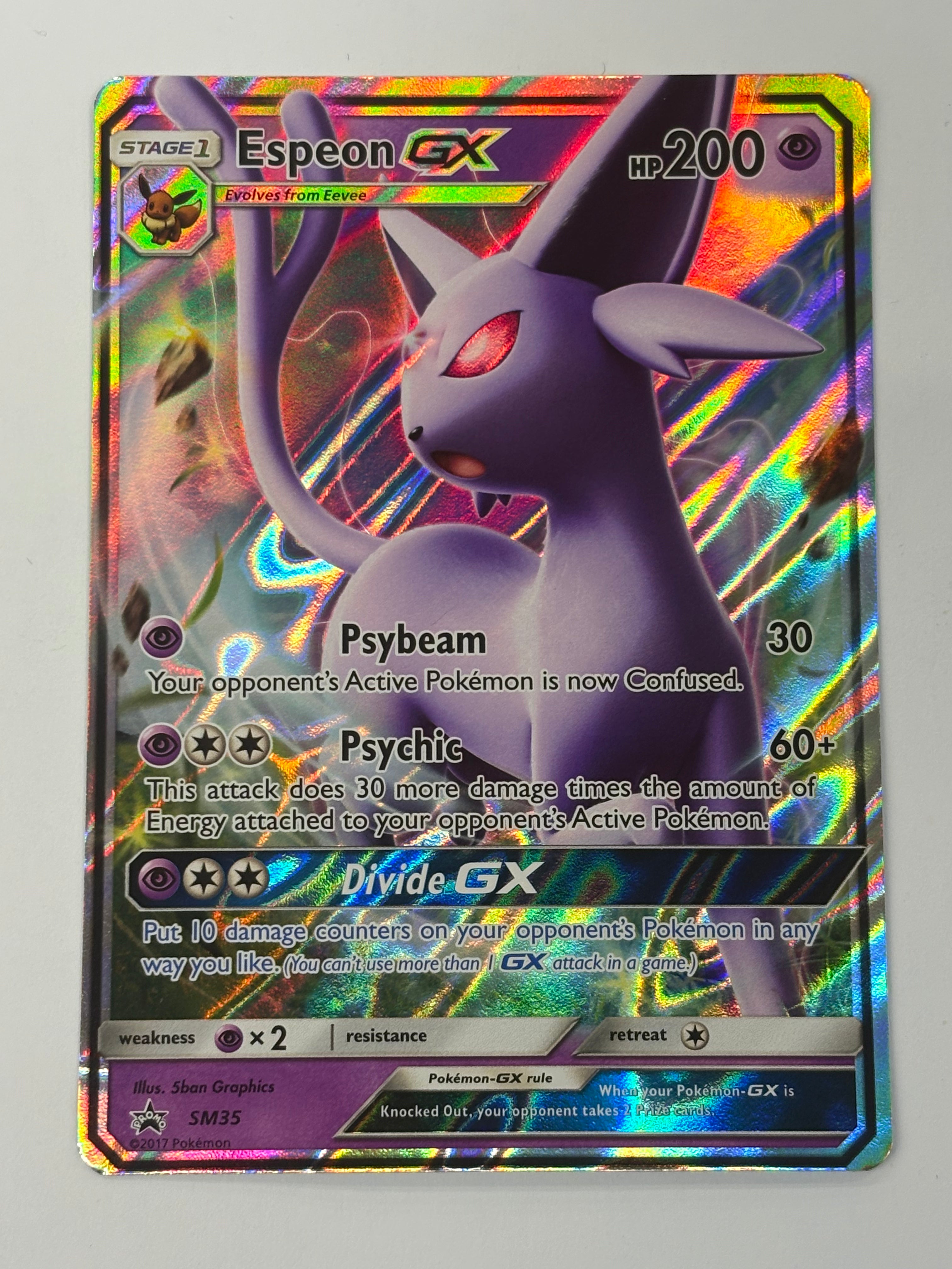 Pokémon TCG - Sun & Moon Promo Espeon GX SM35 NM