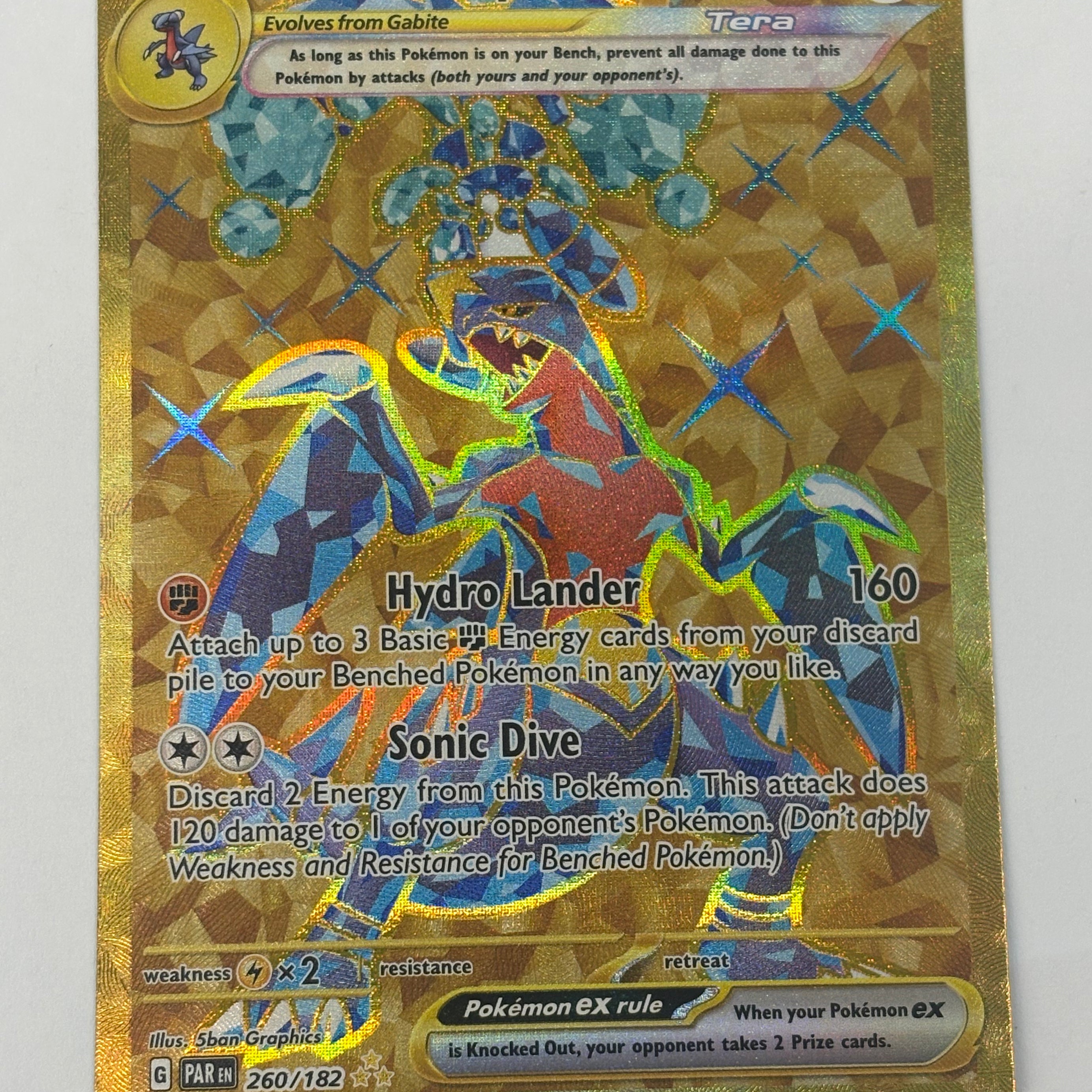 Pokémon TCG - Paradox Rift Garchomp ex 260/182 NM