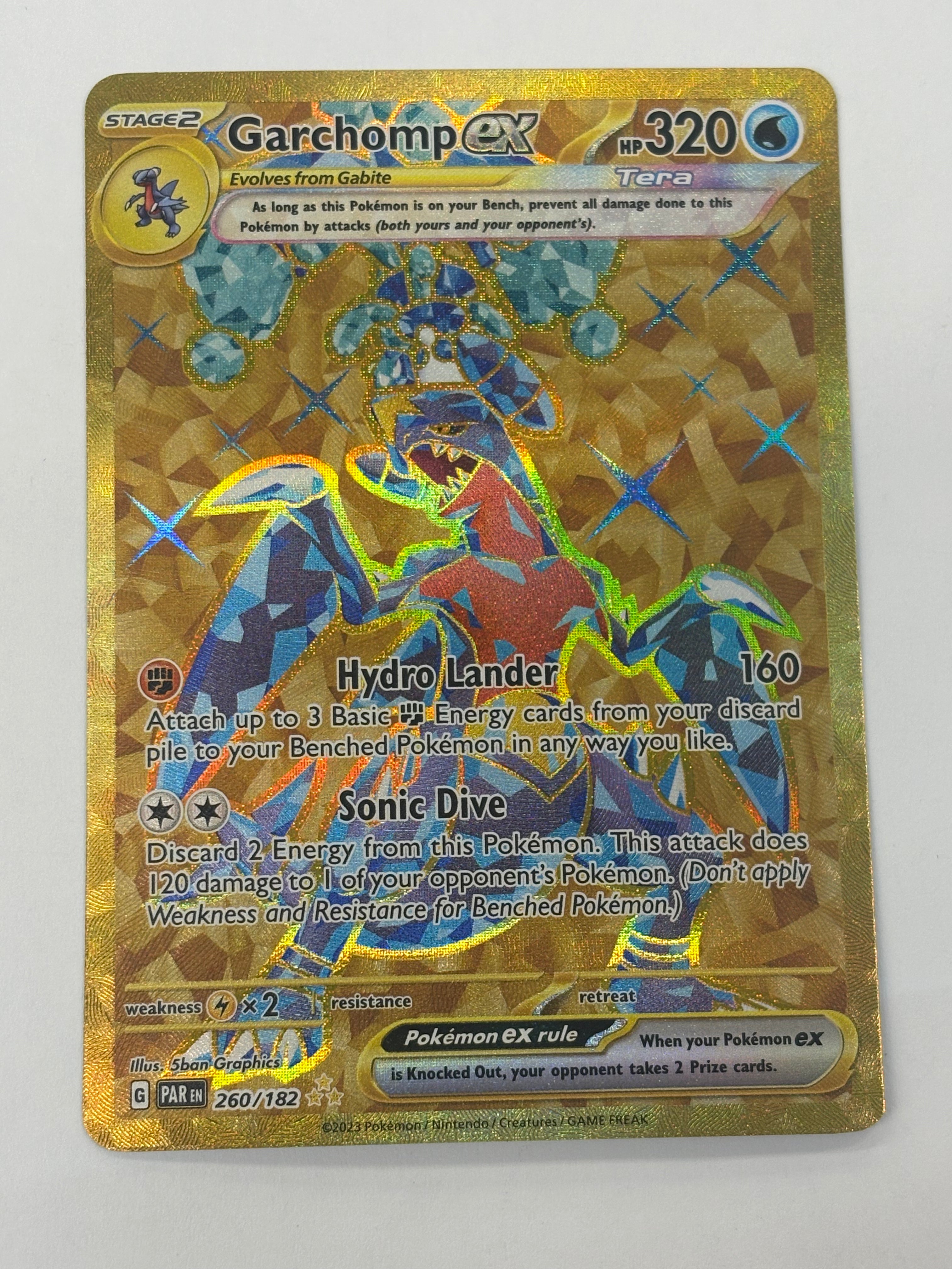 Pokémon TCG - Paradox Rift Garchomp ex 260/182 NM