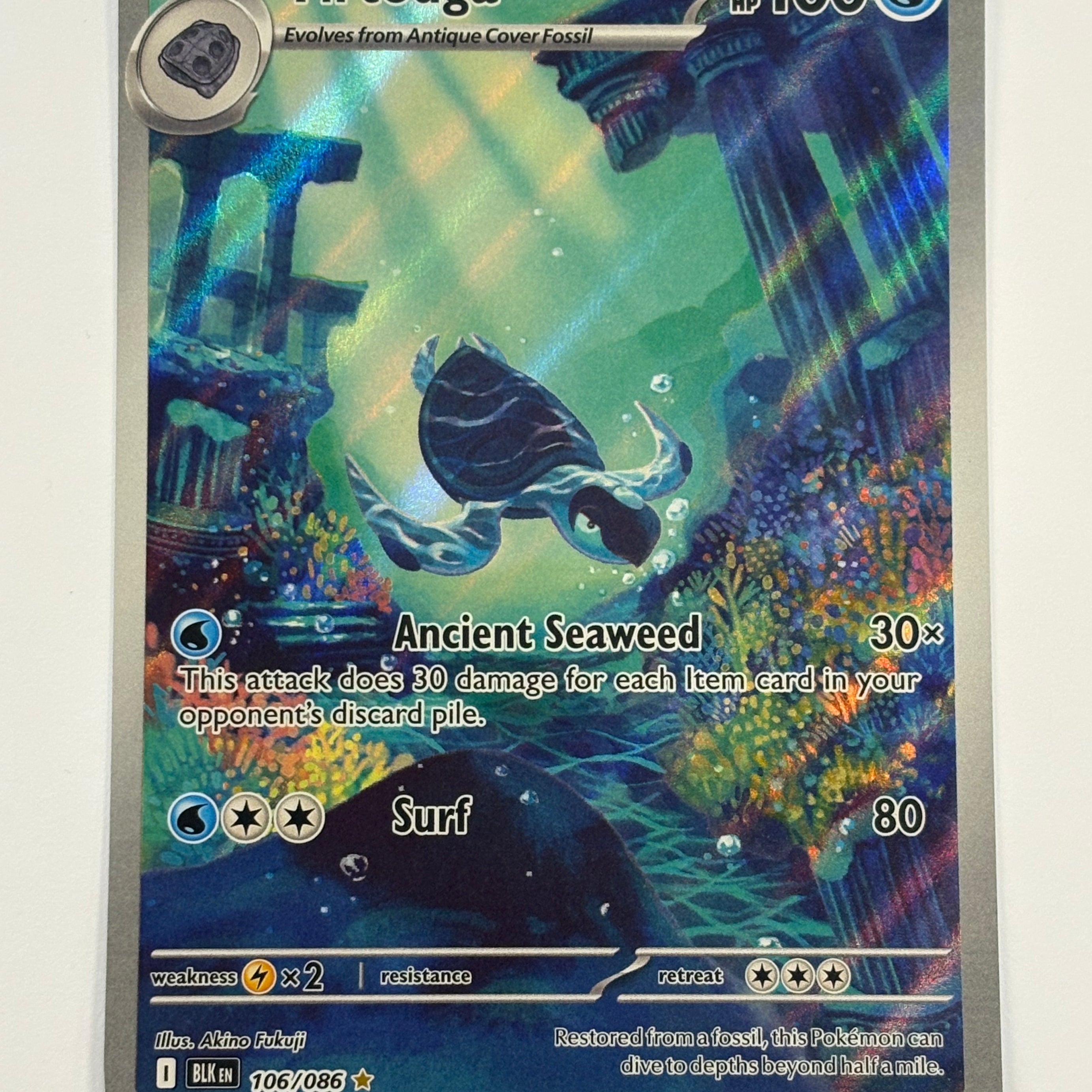 Pokémon TCG - Black Bolt Tirtouga 106/086 NM