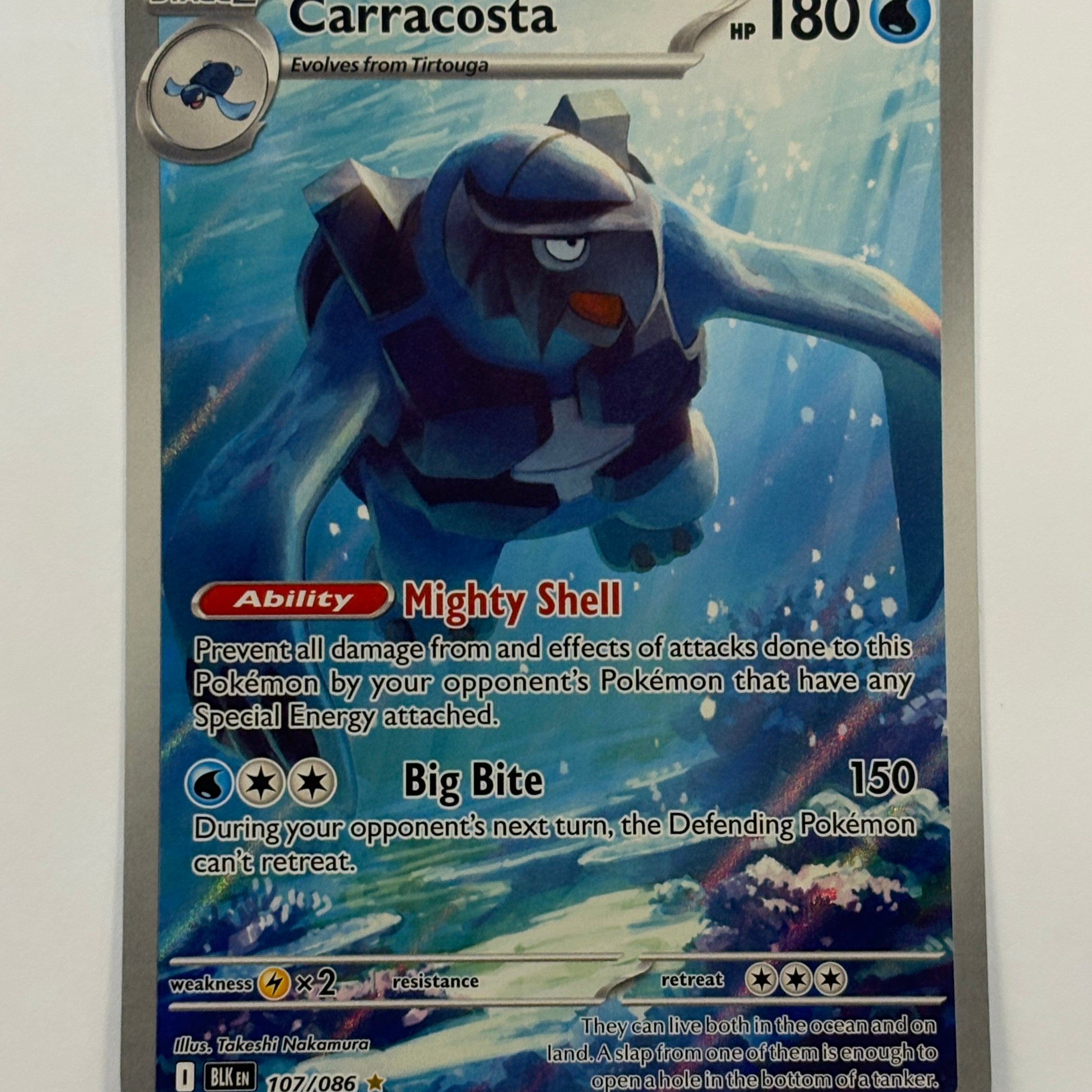 Pokémon TCG - Black Bolt Carracosta 106/086 NM