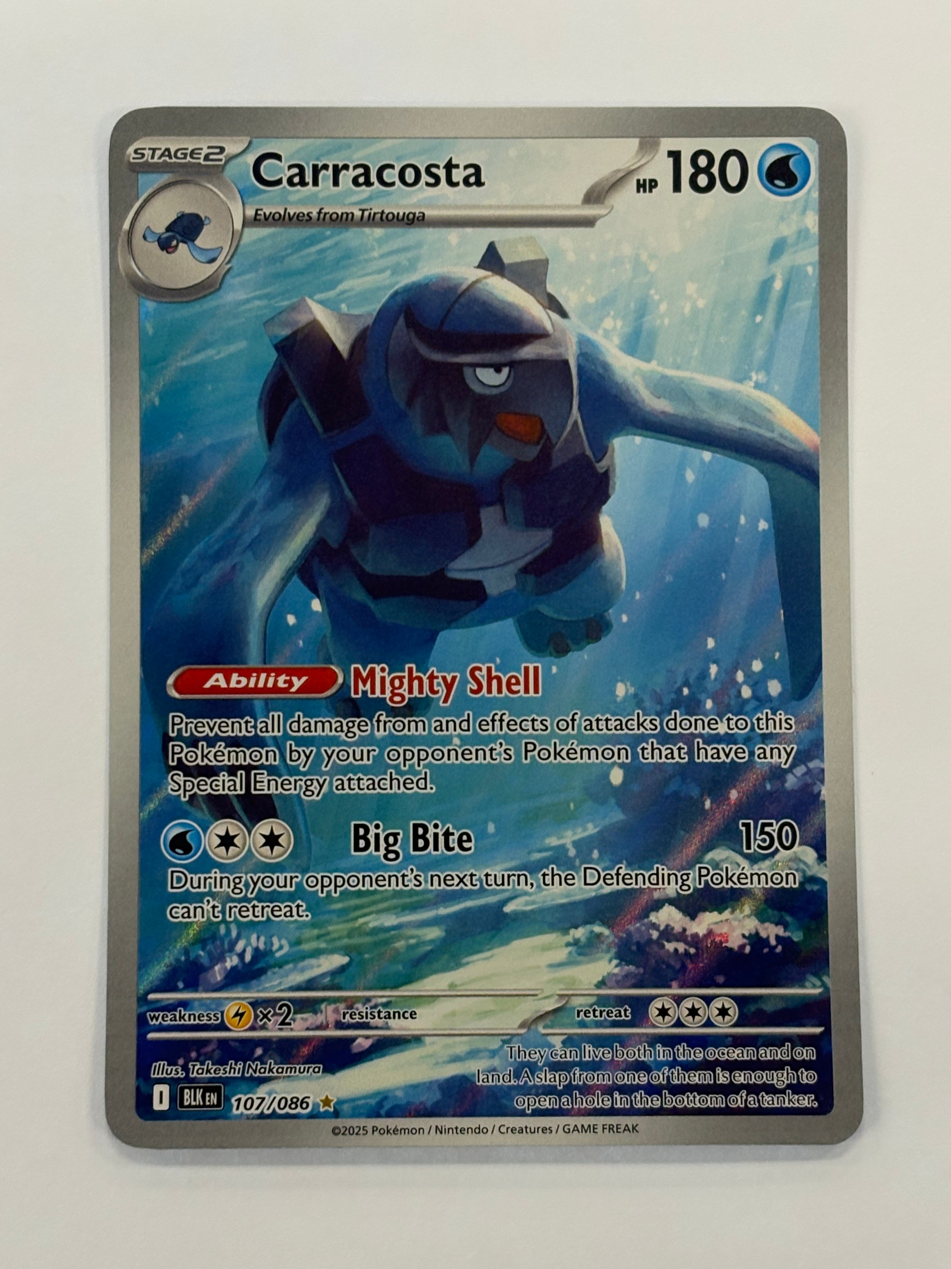 Pokémon TCG - Black Bolt Carracosta 106/086 NM
