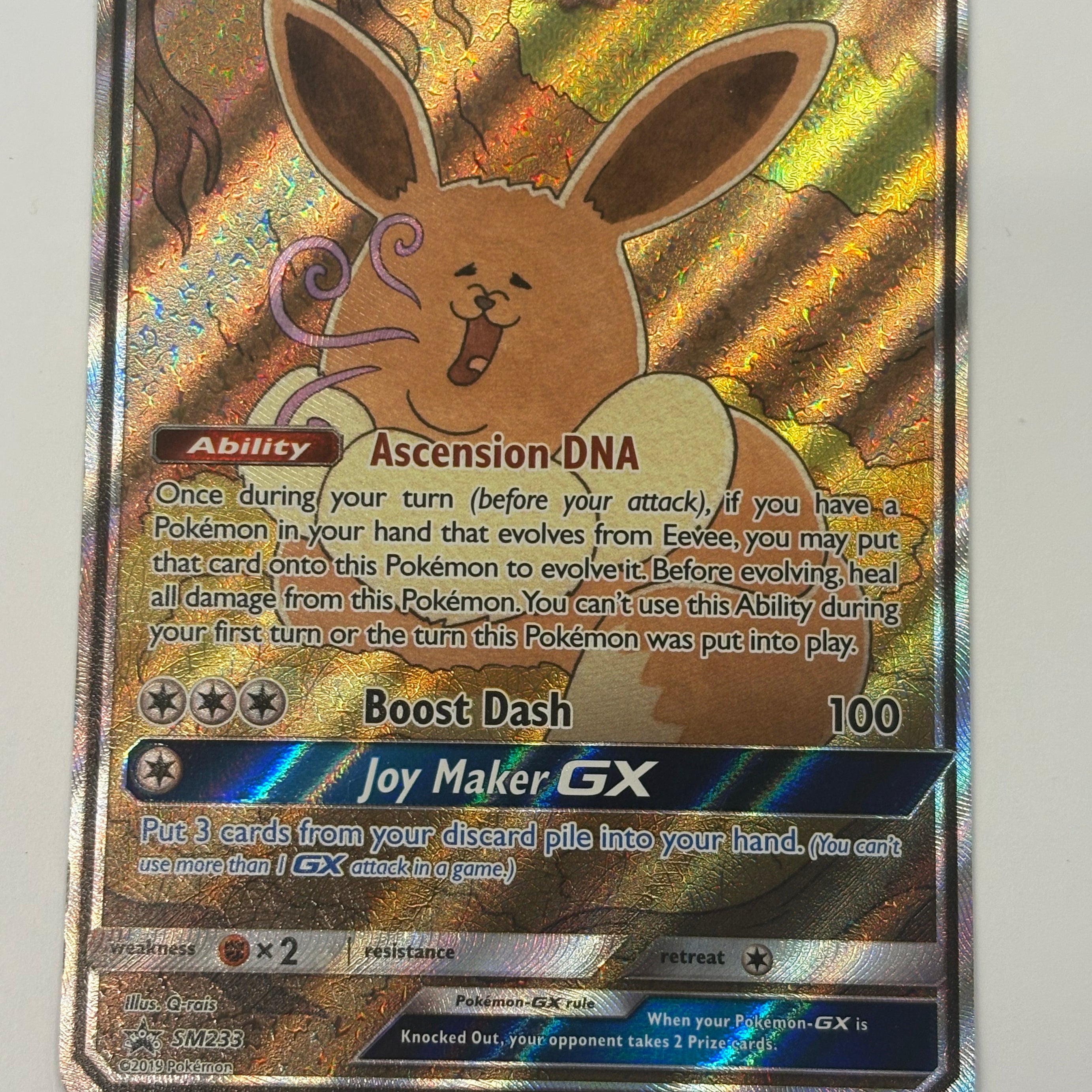 Pokémon TCG - Sun & Moon Promo Eevee GX SM233 DMG