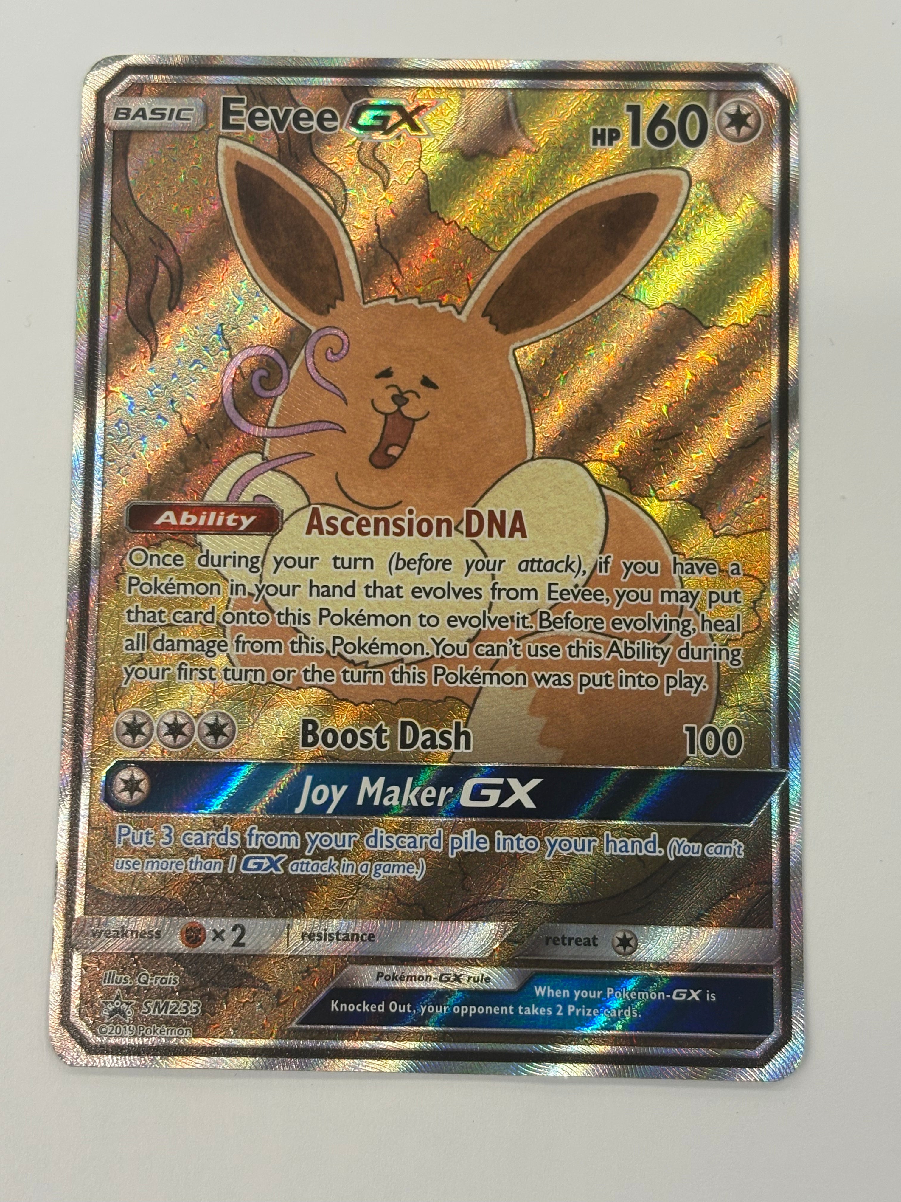 Pokémon TCG - Sun & Moon Promo Eevee GX SM233 DMG