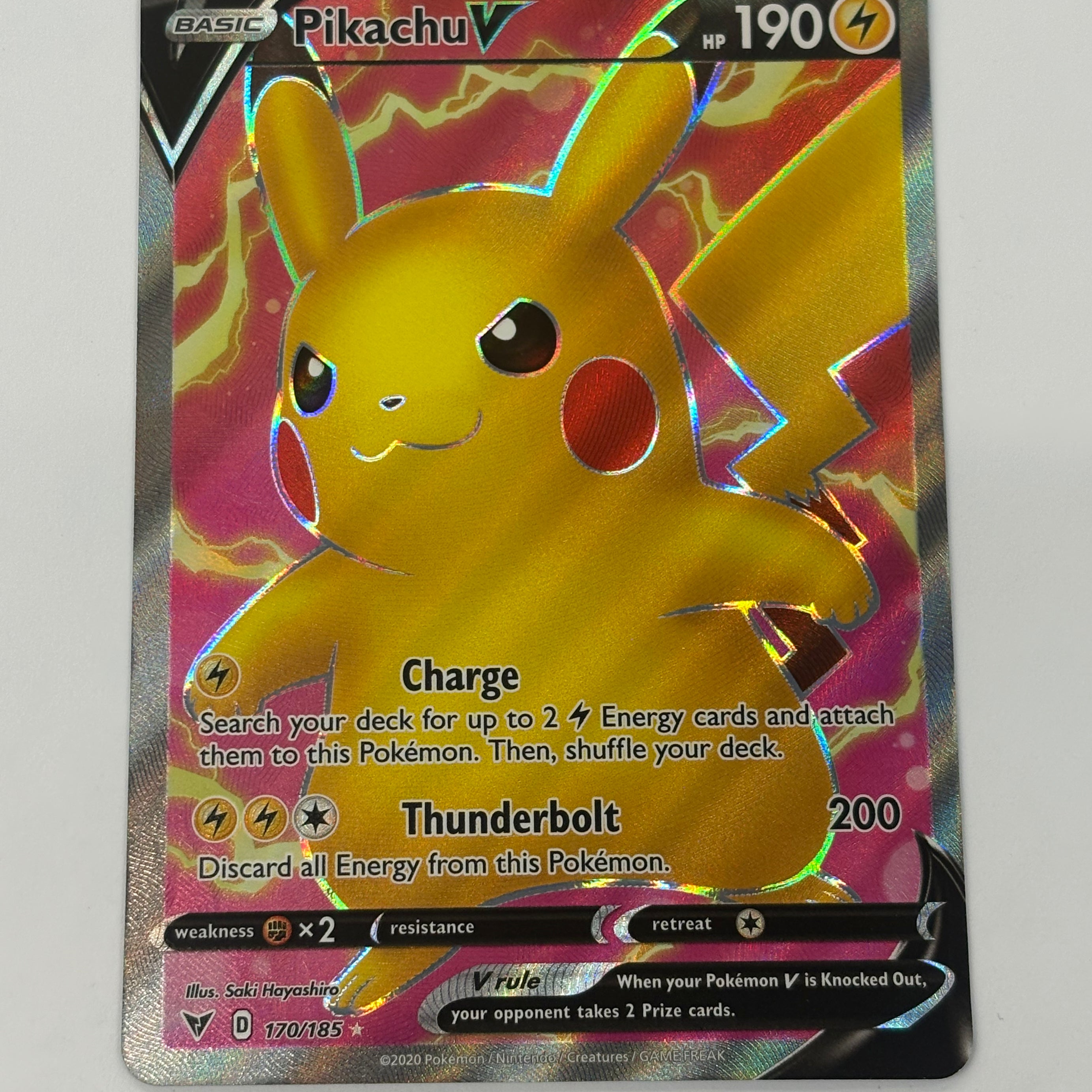 Pokémon TCG - Vivid Voltage Pikachu V 170/192 NM