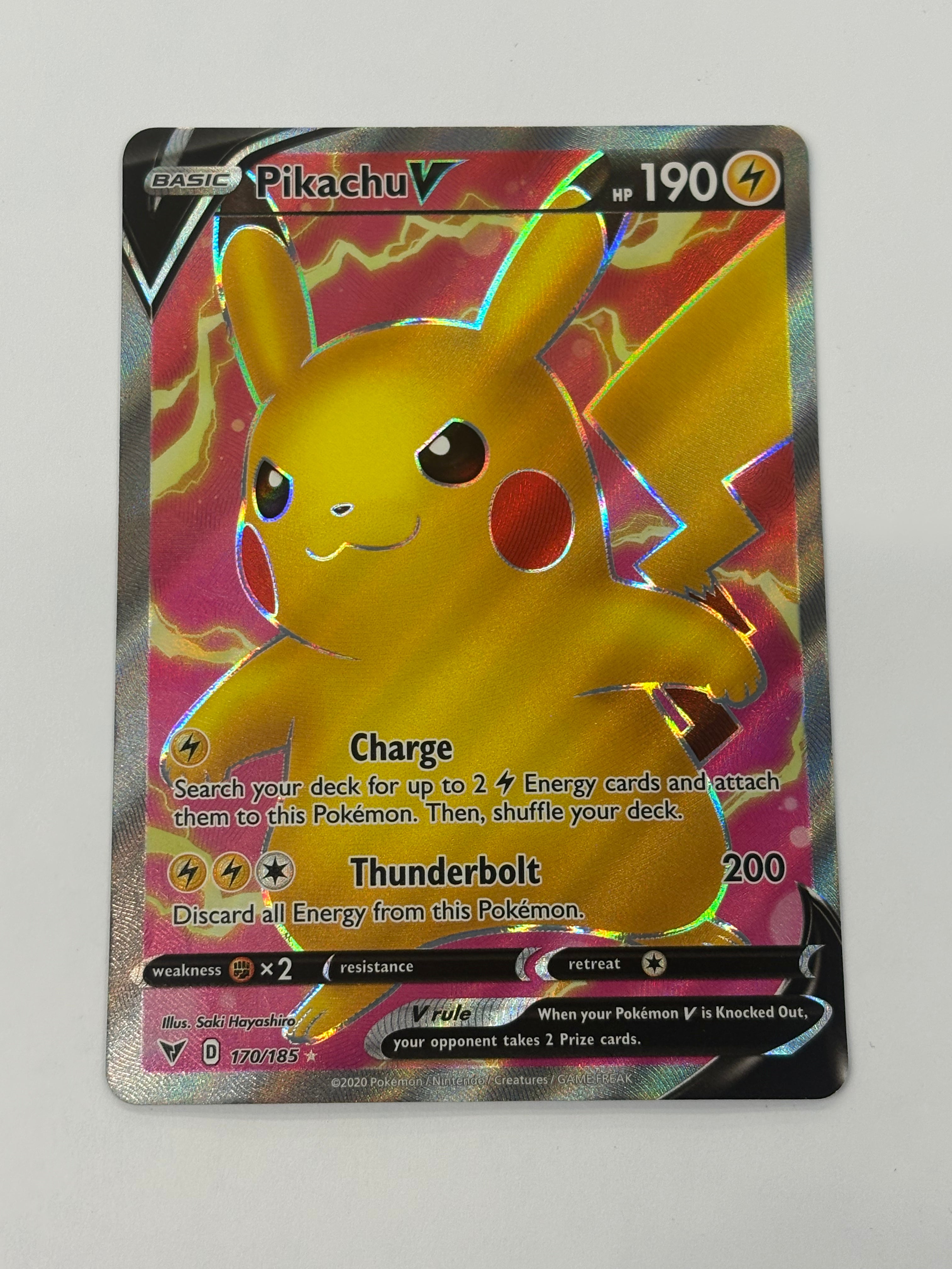 Pokémon TCG - Vivid Voltage Pikachu V 170/192 NM