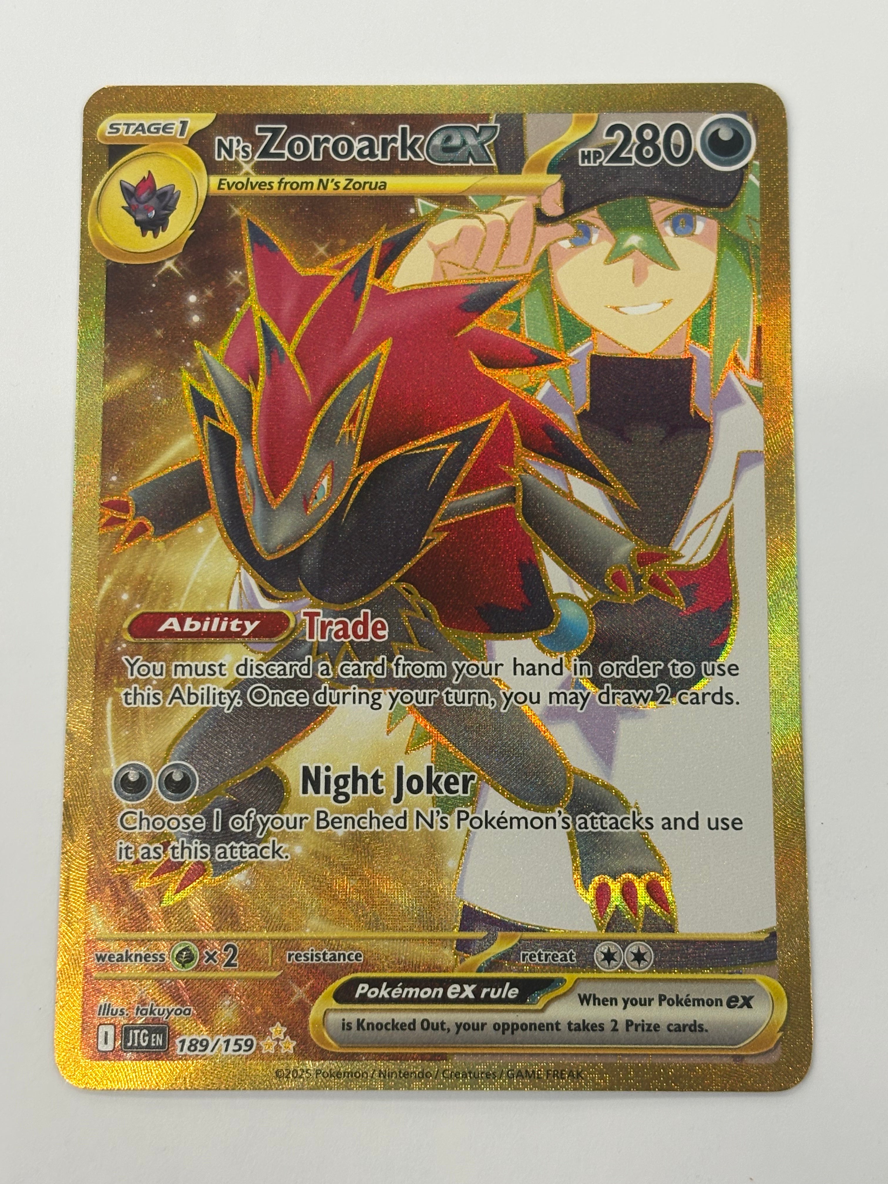 Pokémon TCG - Journey Together N’s Zoroark ex 189/159 LP
