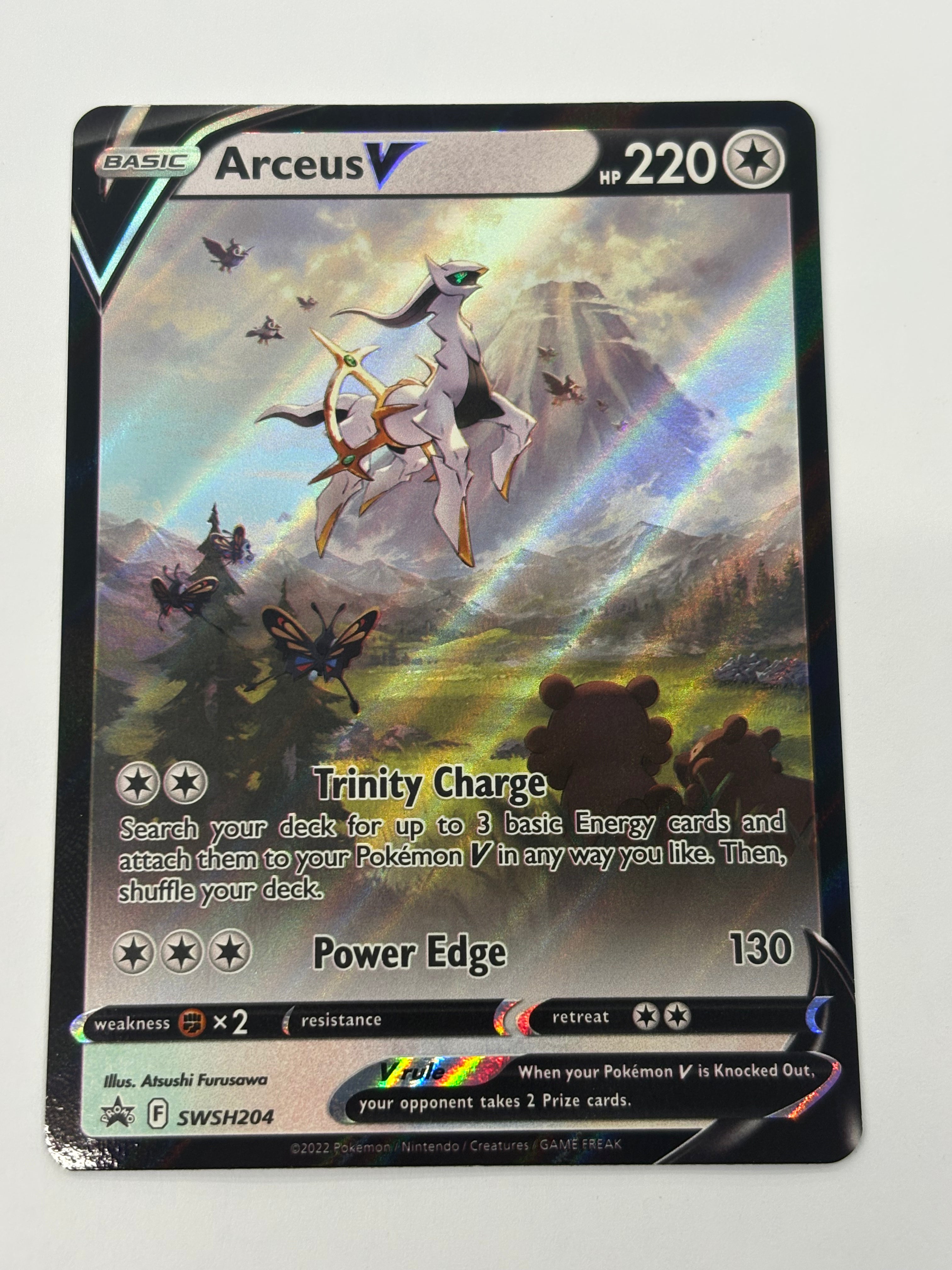 Pokémon TCG - Sword & Shield Promo Arceus V SWSH204 NM