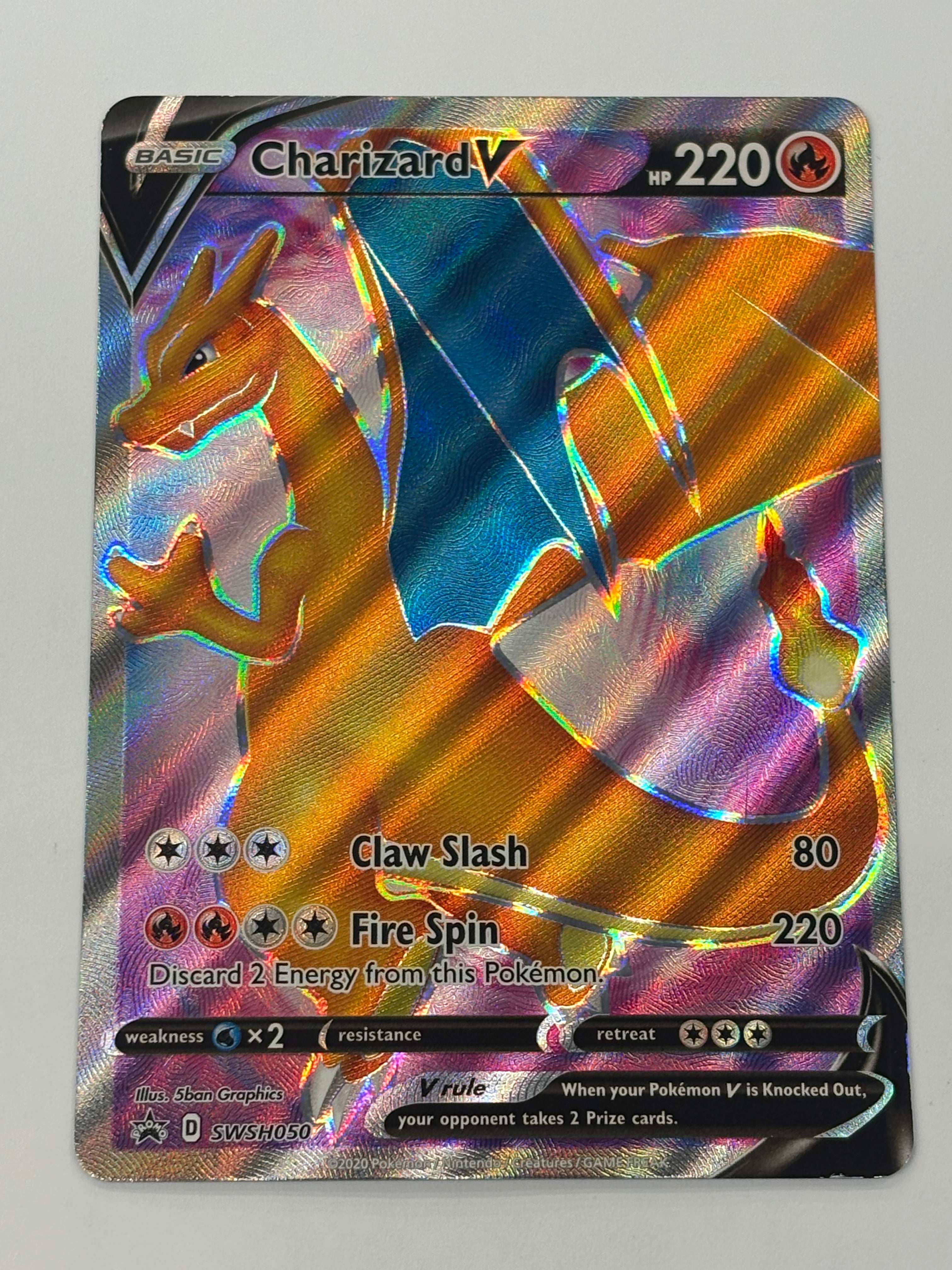 Pokémon TCG - Sword & Shield Promo Cards Charizard V SWSH050 MP