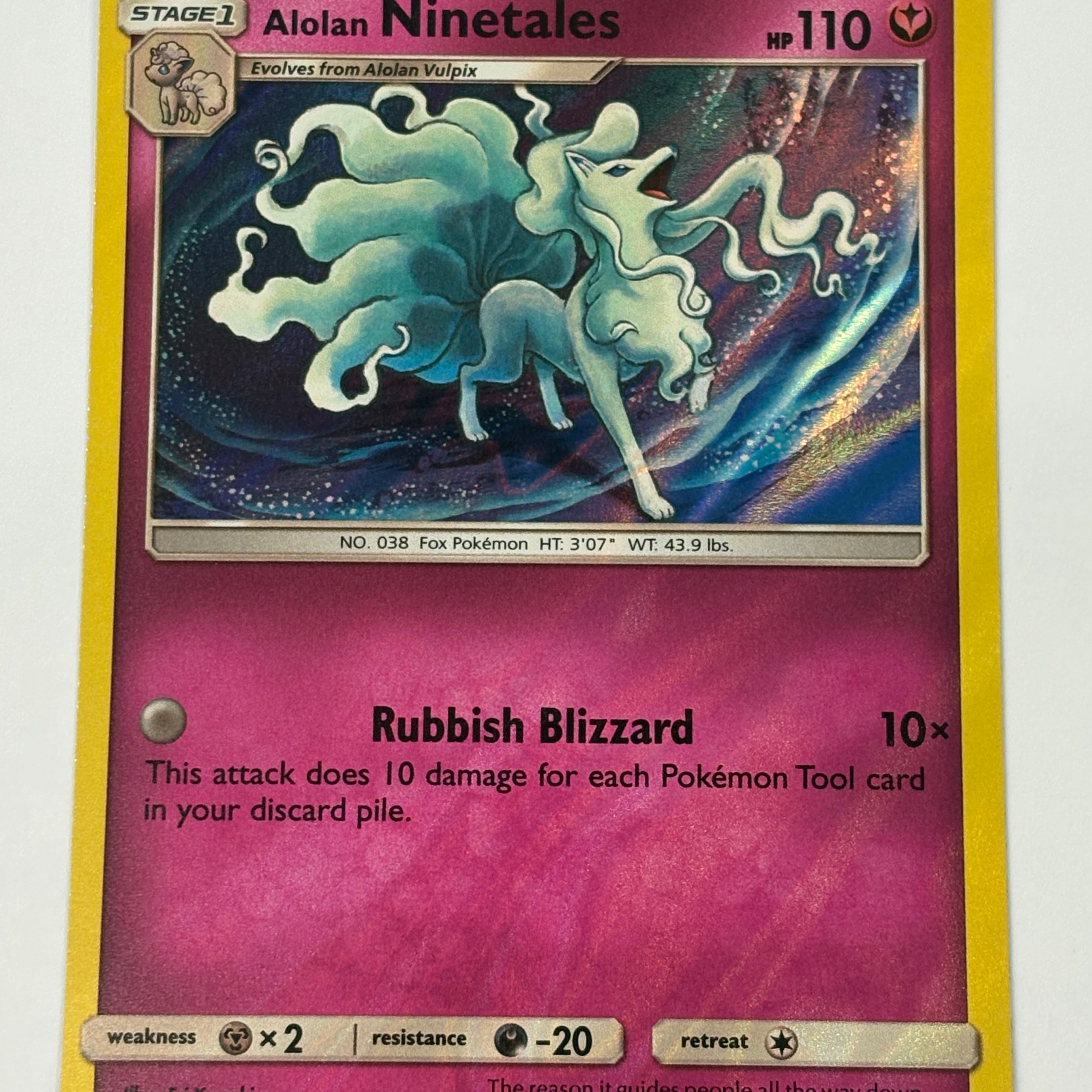 Pokémon TCG - Cosmic Eclipse Alolan Ninetales (Holofoil) 145/236 NM