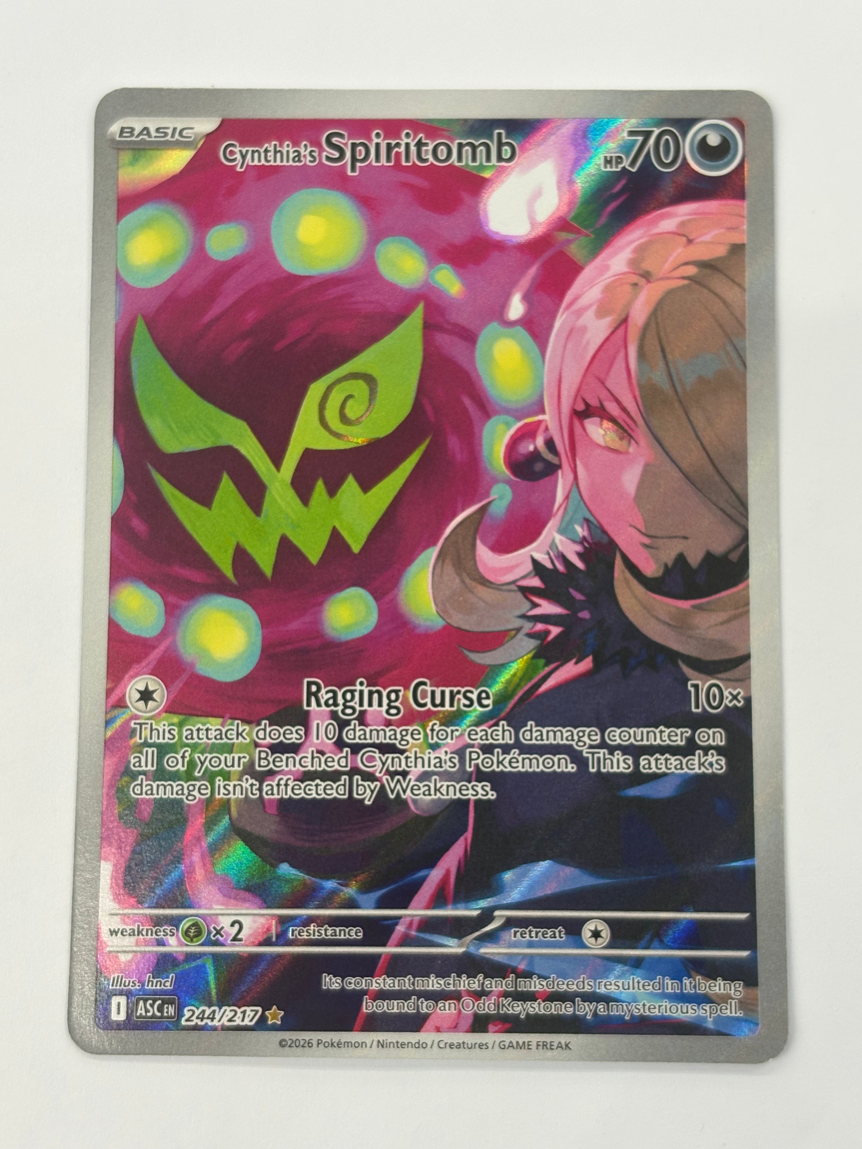 Pokémon TCG - Ascended Heroes Cynthia’s Spiritomb 244/217 NM