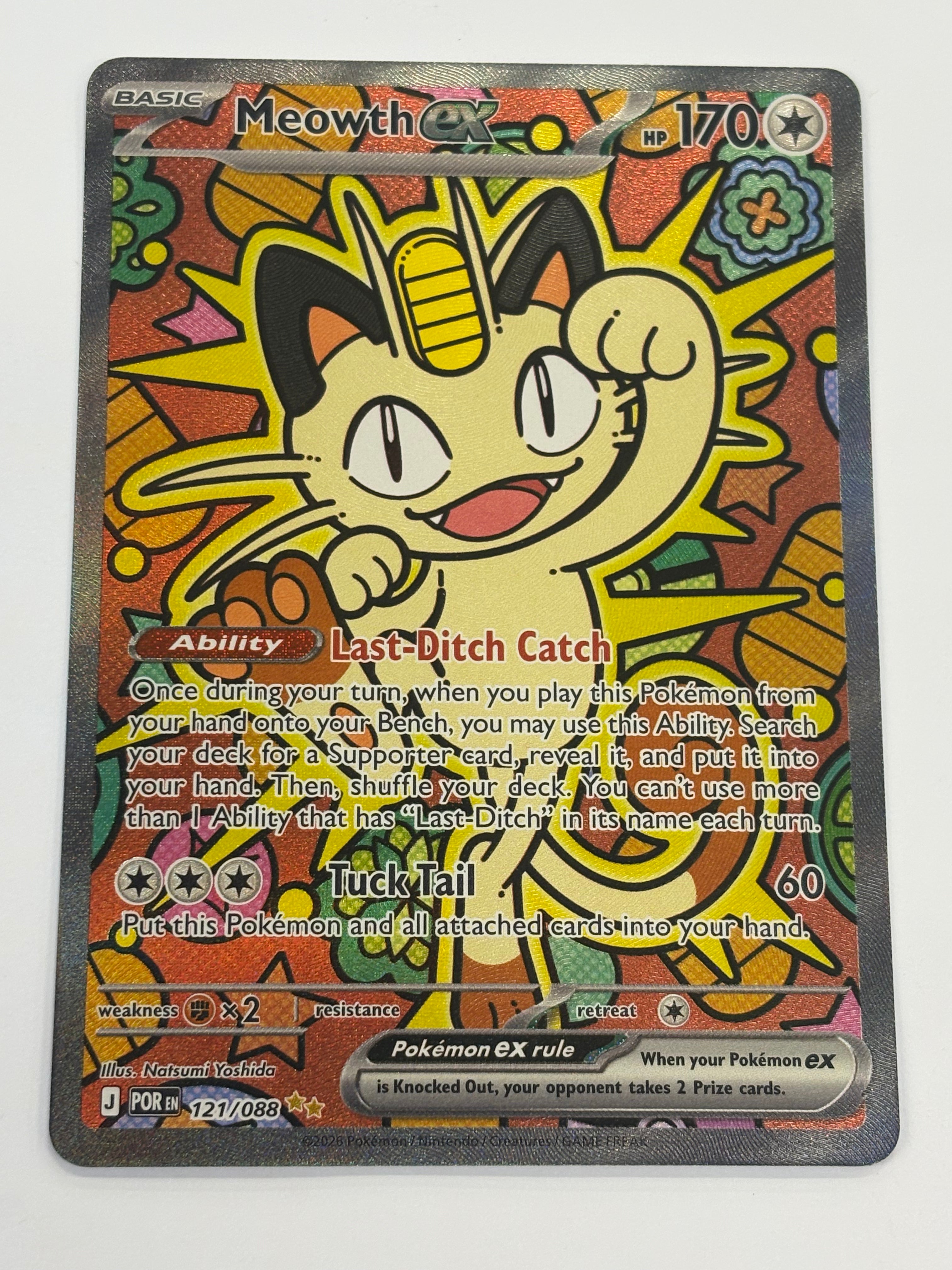 Pokémon TCG - Perfect Order Meowth ex 121/088 NM