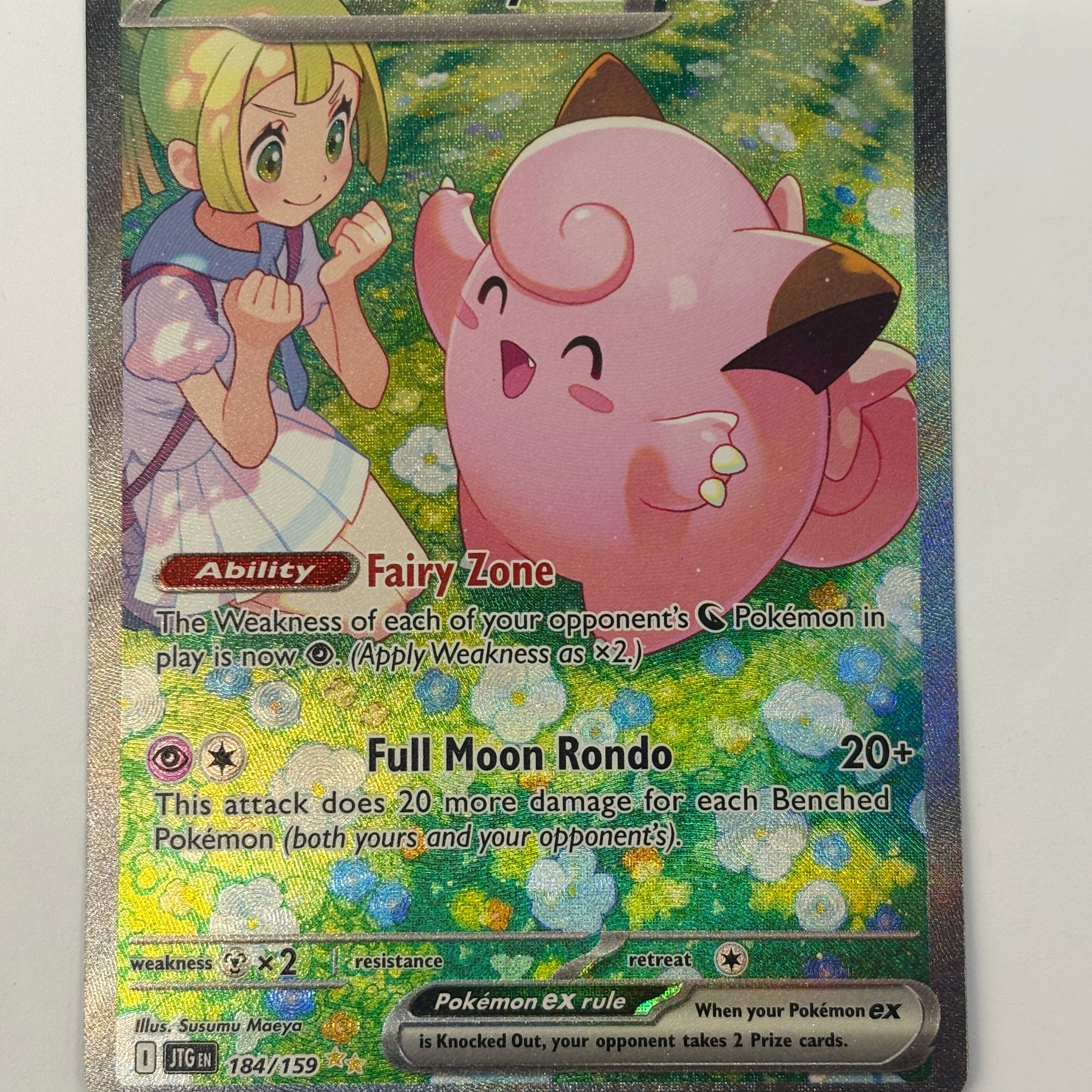 Pokémon TCG - Journey Together Lillie's Clefairy ex 184/159 NM