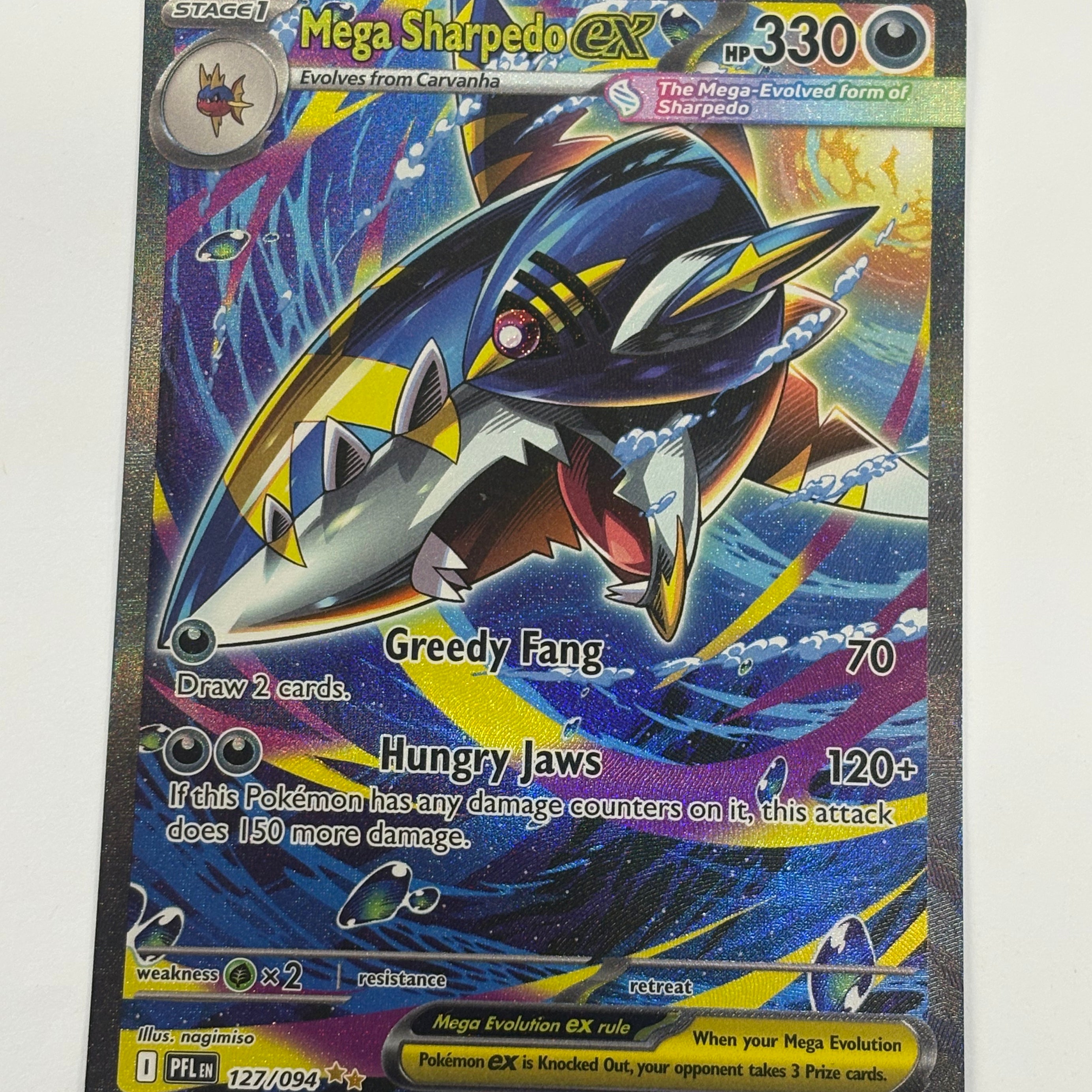Pokémon TCG - Phantasmal Flame Mega Sharpedo ex 127/094 NM