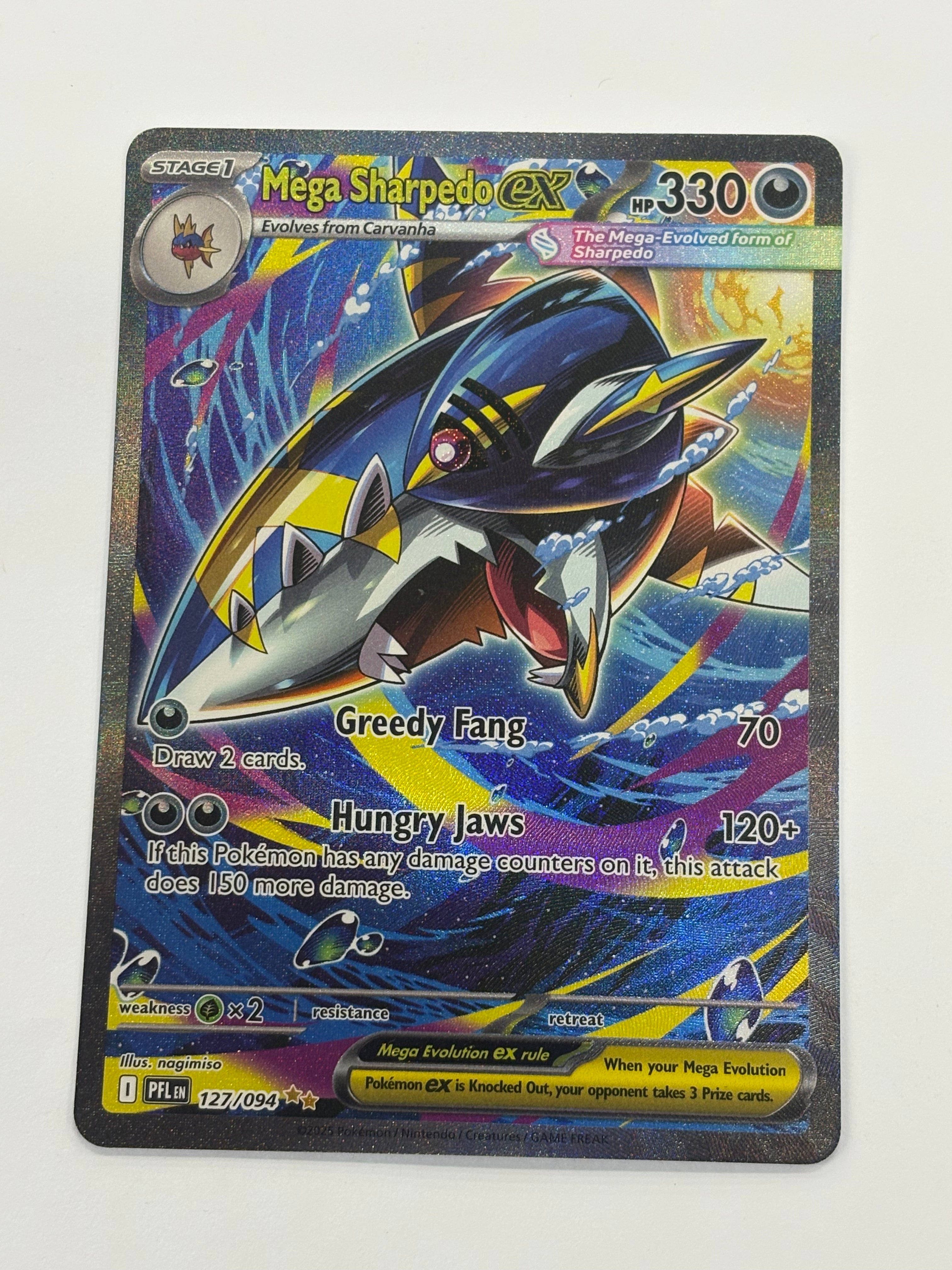 Pokémon TCG - Phantasmal Flame Mega Sharpedo ex 127/094 NM