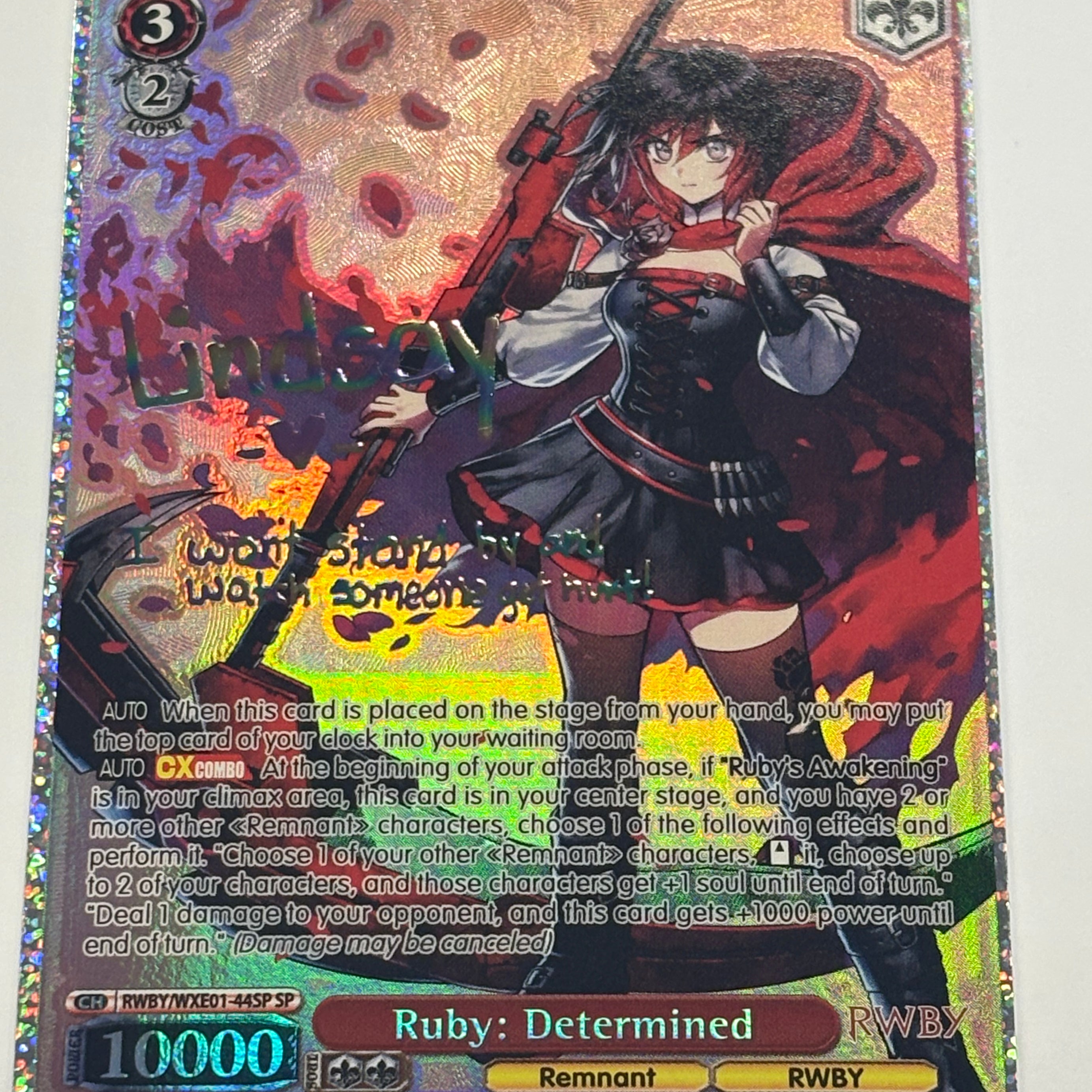 Weiss Schwarz TCG - RWBY Premium Booster Ruby: Determined WXE01-44SP NM