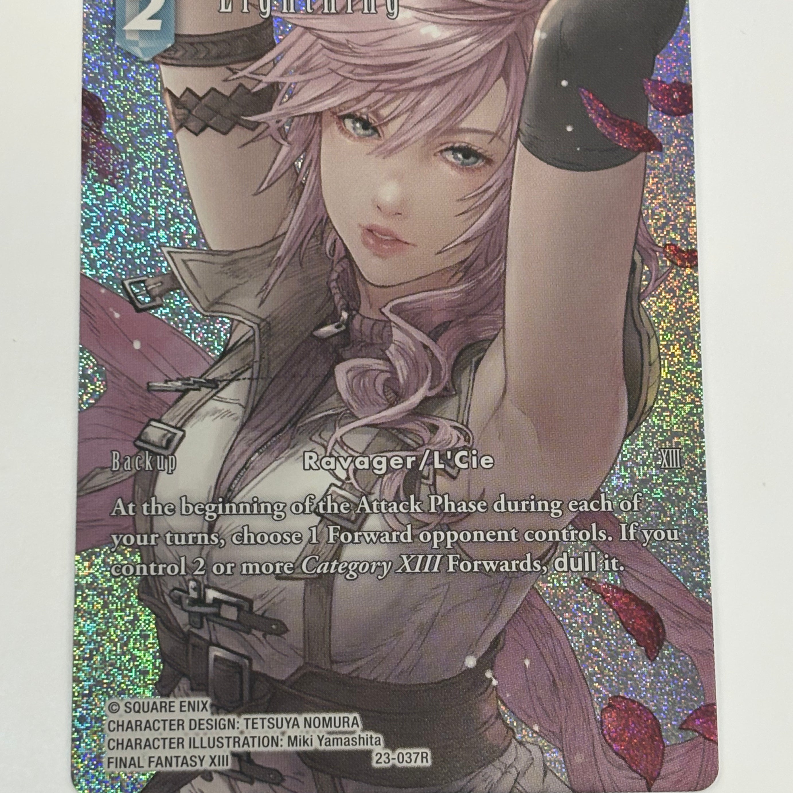 Final Fantasy TCG - Hidden Trials Lightning 23-037R NM (Full Art)