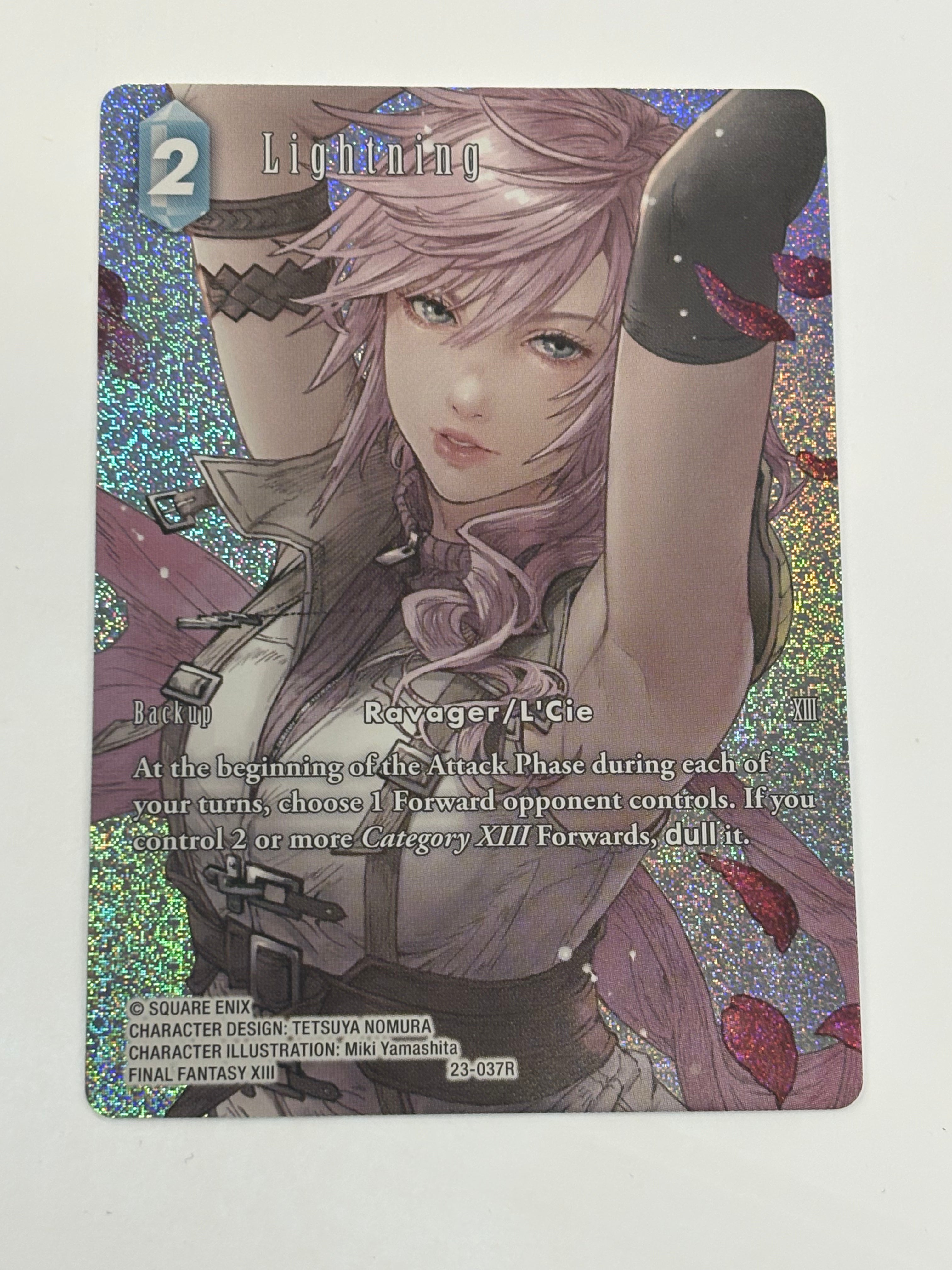 Final Fantasy TCG - Hidden Trials Lightning 23-037R NM (Full Art)