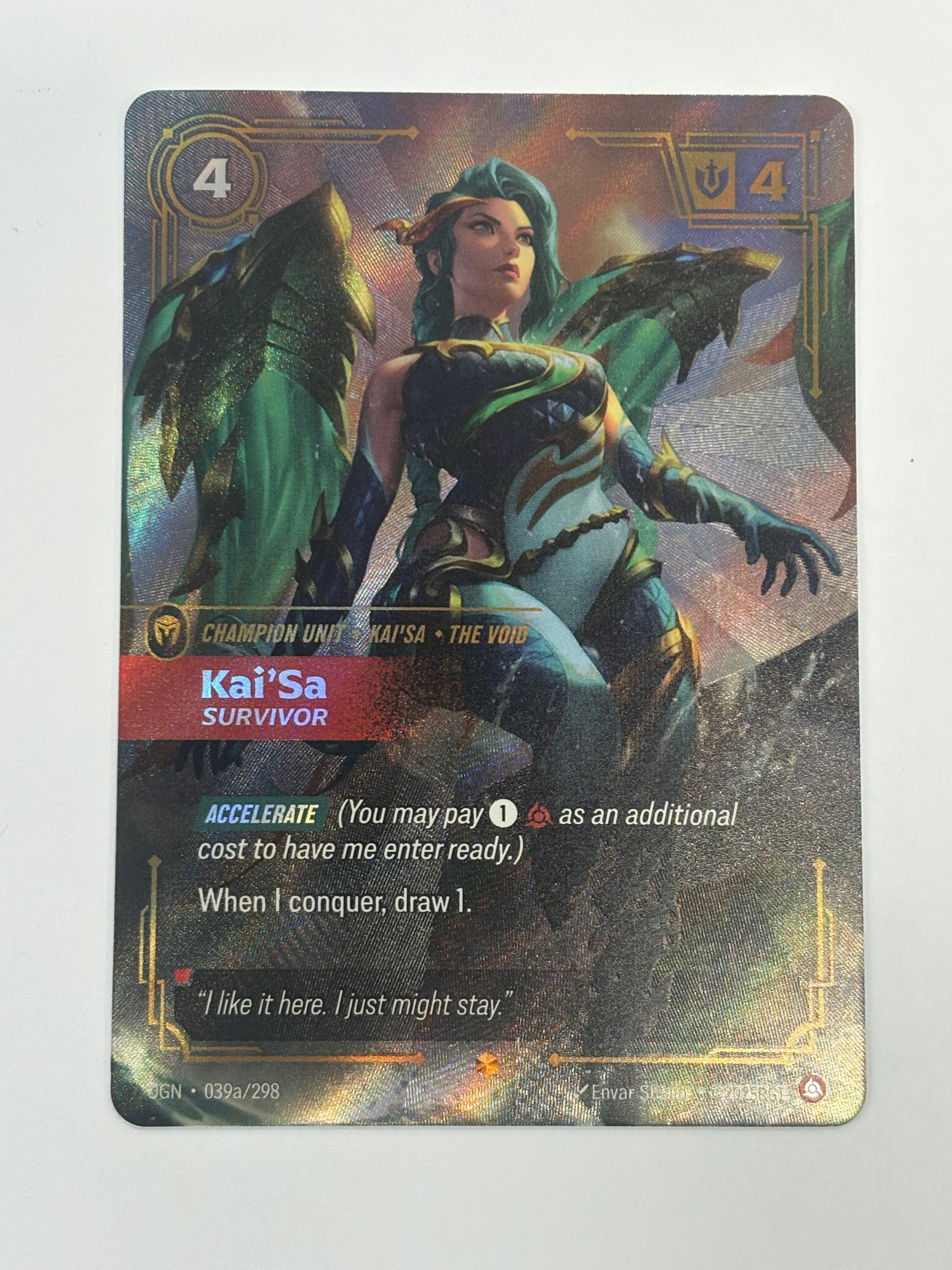 Riftbound TCG - Origins Kai’Sa (Survivor) 039a/298 NM