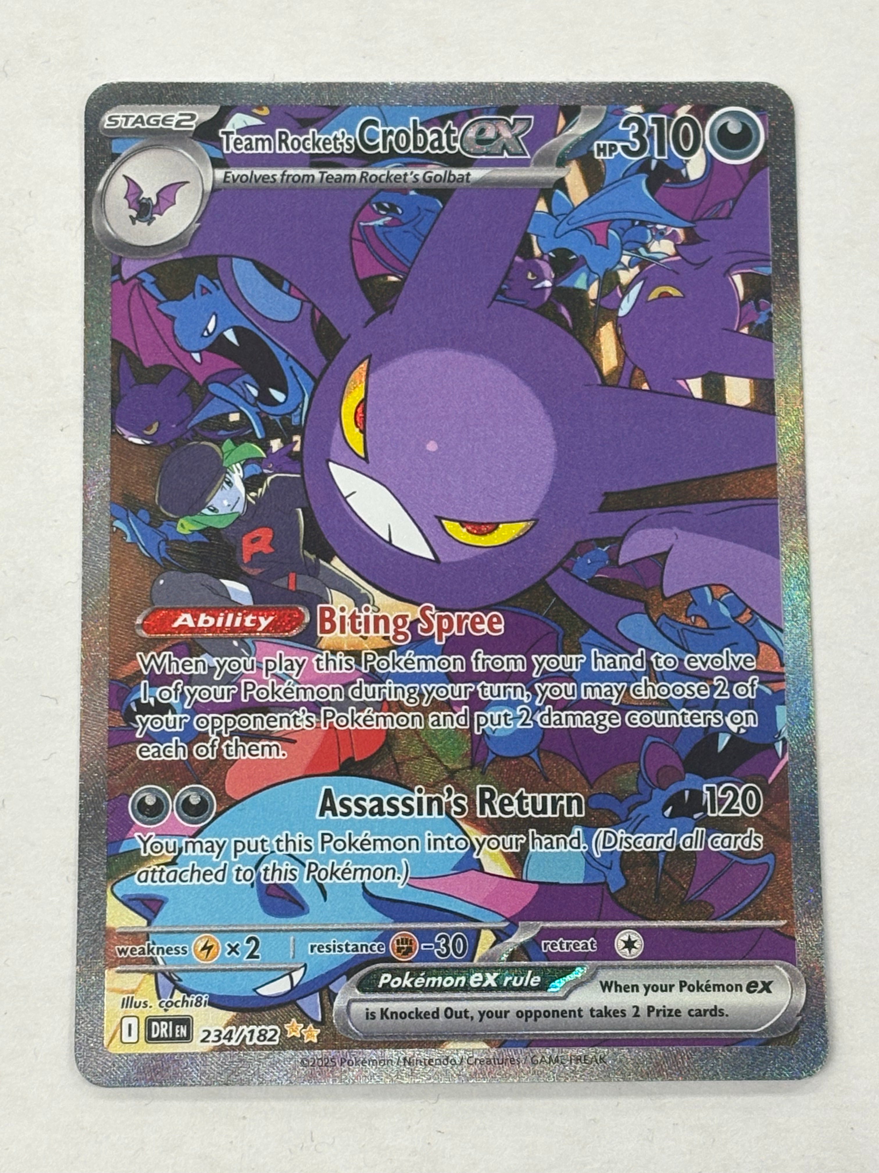 Pokémon TCG - Destined Rivals Team Rocket's Crobat ex 234/182