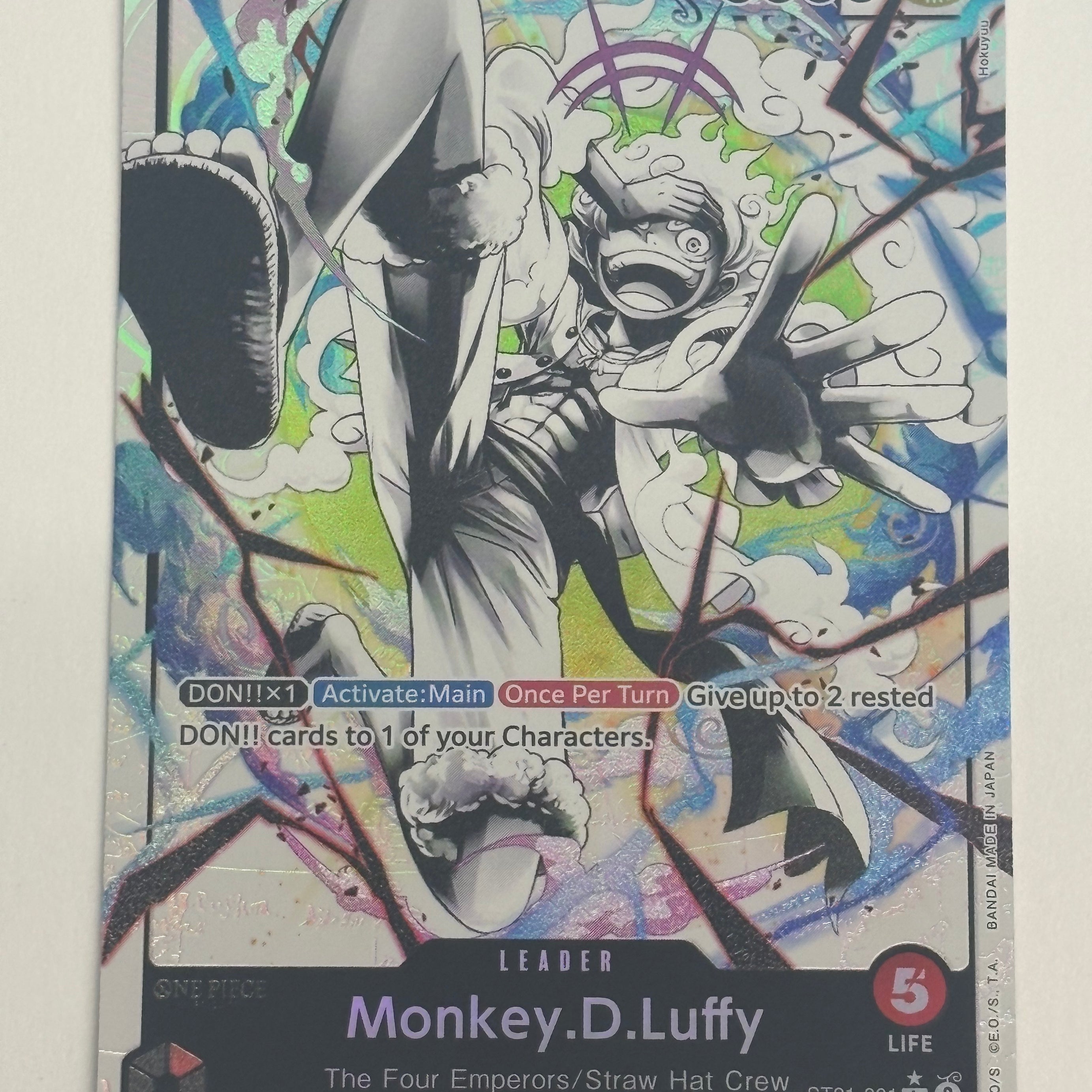 One Piece TCG - Starter Deck 21 EX: Gear 5 Monkey D. Luffy (Parallel) ST21-001 NM