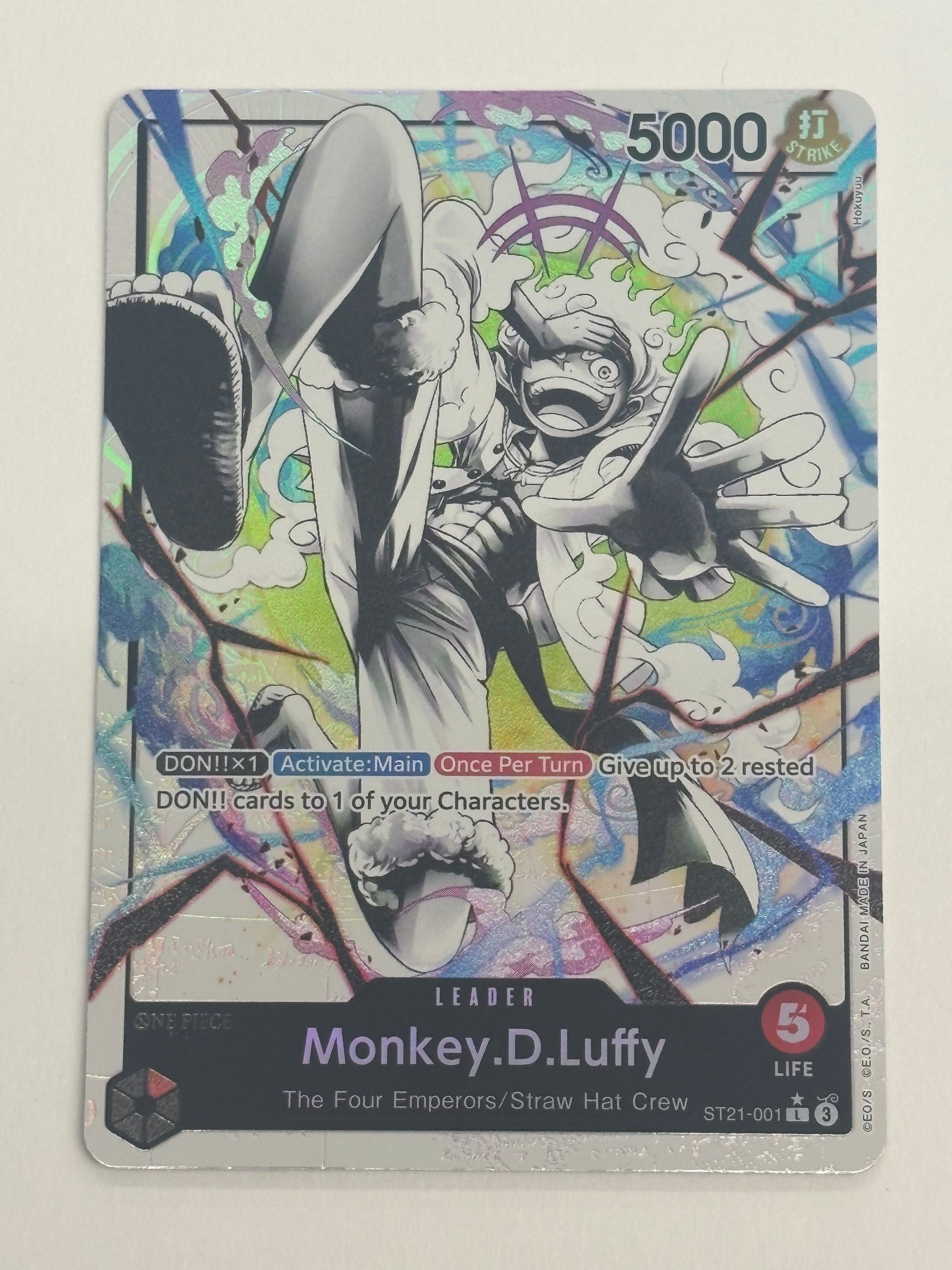 One Piece TCG - Starter Deck 21 EX: Gear 5 Monkey D. Luffy (Parallel) ST21-001 NM