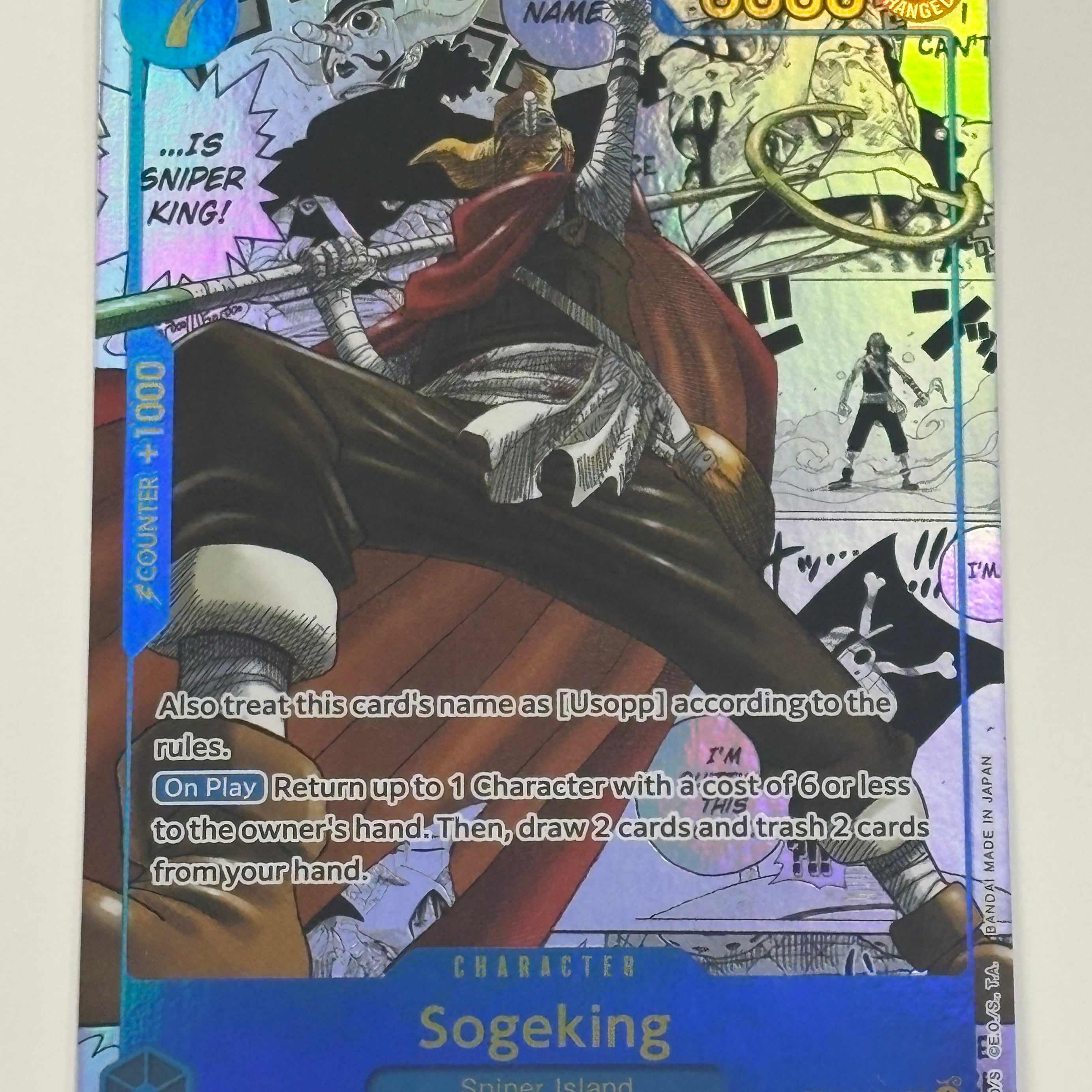 One Piece TCG - Pillars of Strength OP03 Sogeking (Alternate Art Manga) OP03-122 NM
