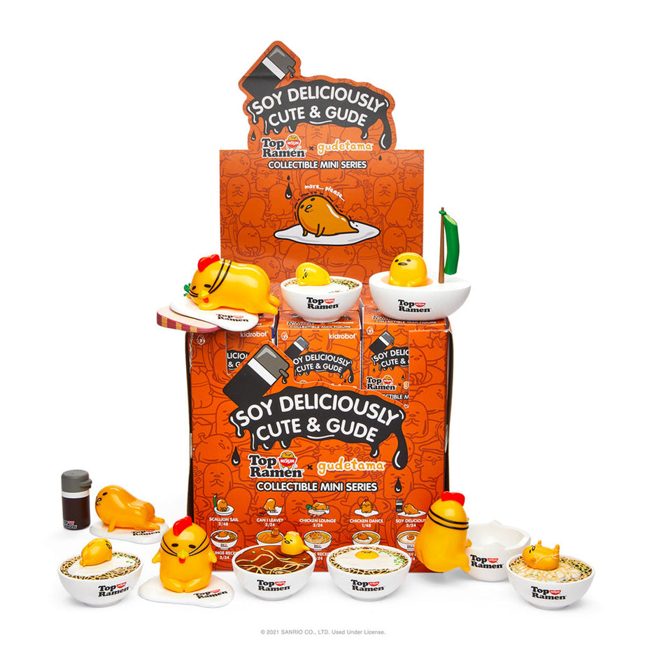 Kidrobot Top Ramen x Gudentama Soy Deliciously Cute & Gude Collectible Mini Figures Blind Box