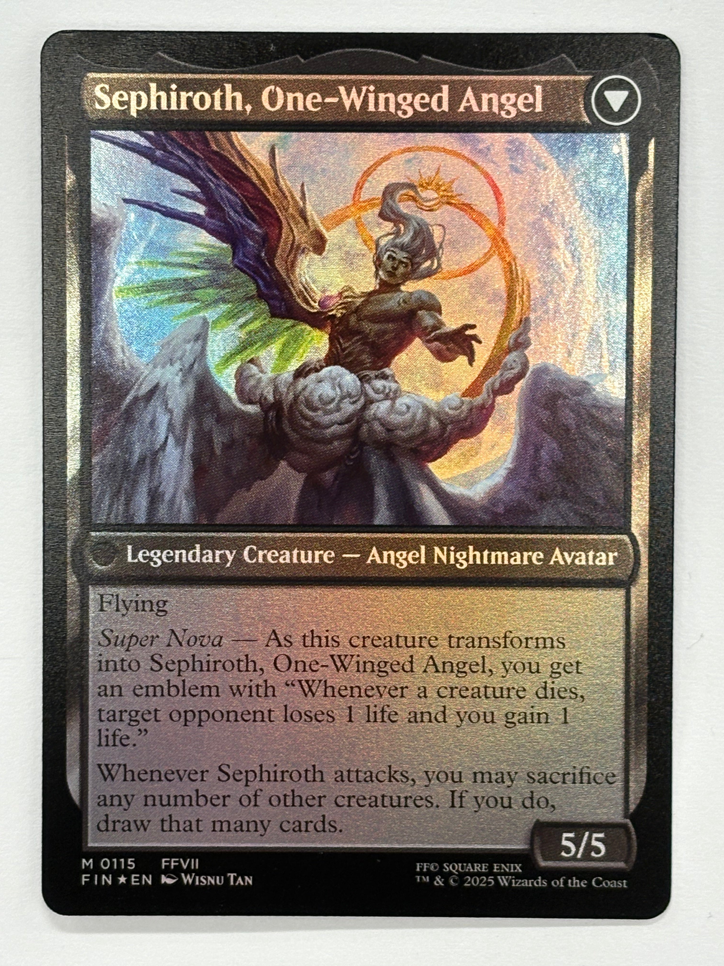 Magic The Gathering TCG - Final Fantasy Sephiroth, Fabled SOLDIER 115 Foil NM