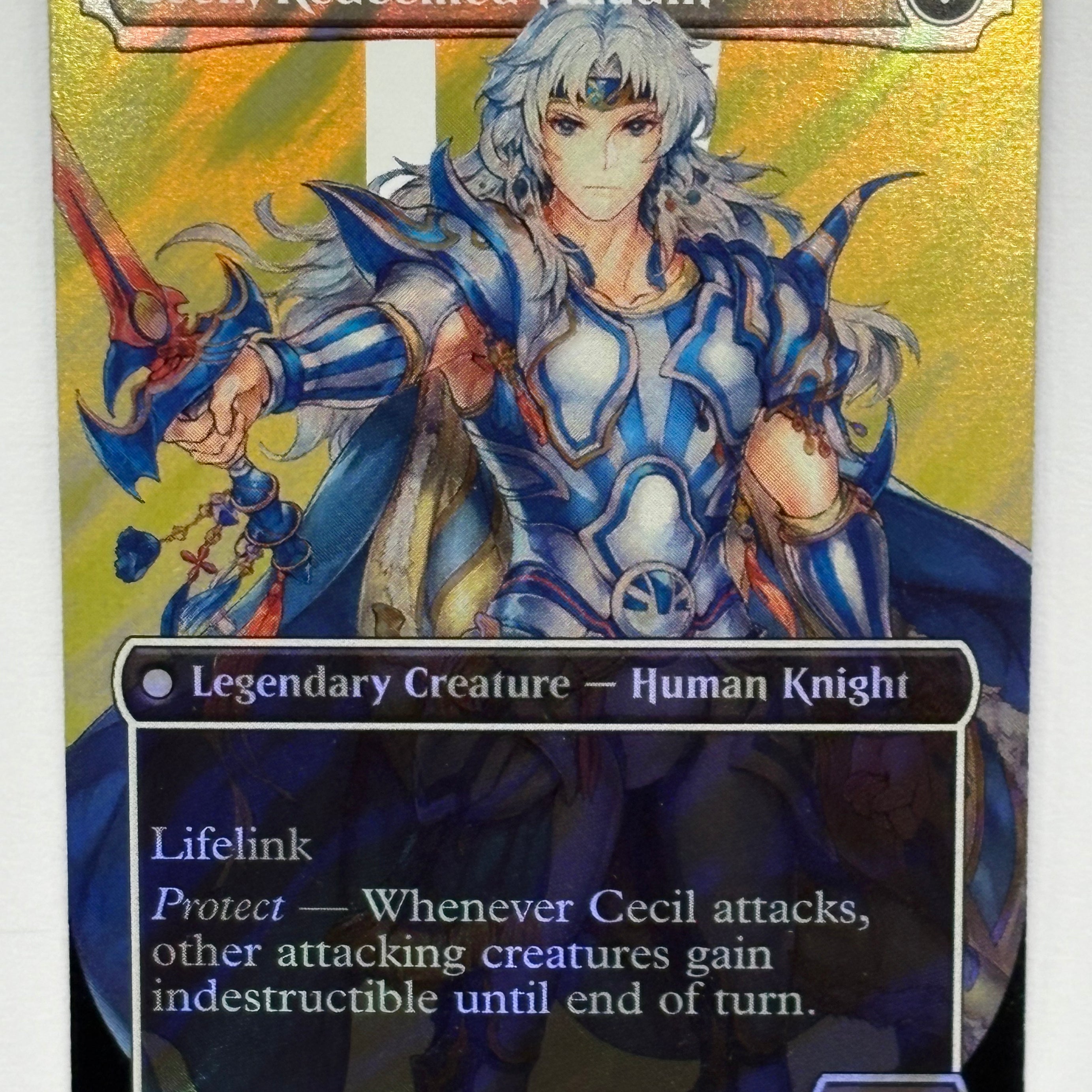 Magic The Gathering TCG - Final Fantasy Cecil, Dark Knight (Borderless) 525 Surge Foil NM