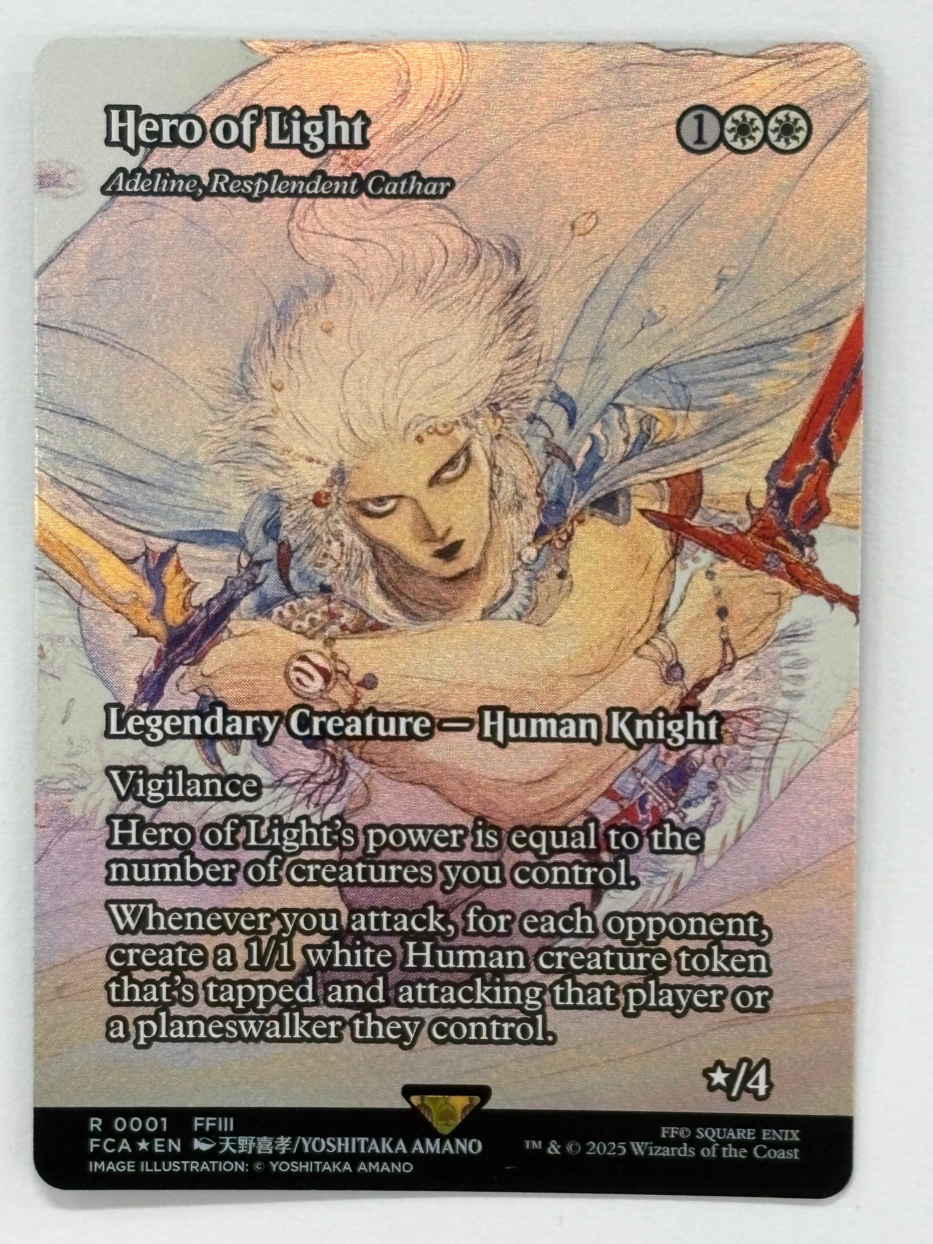 Magic The Gathering TCG - Final Fantasy Adeline, Resplendent Cathar 01 Foil NM