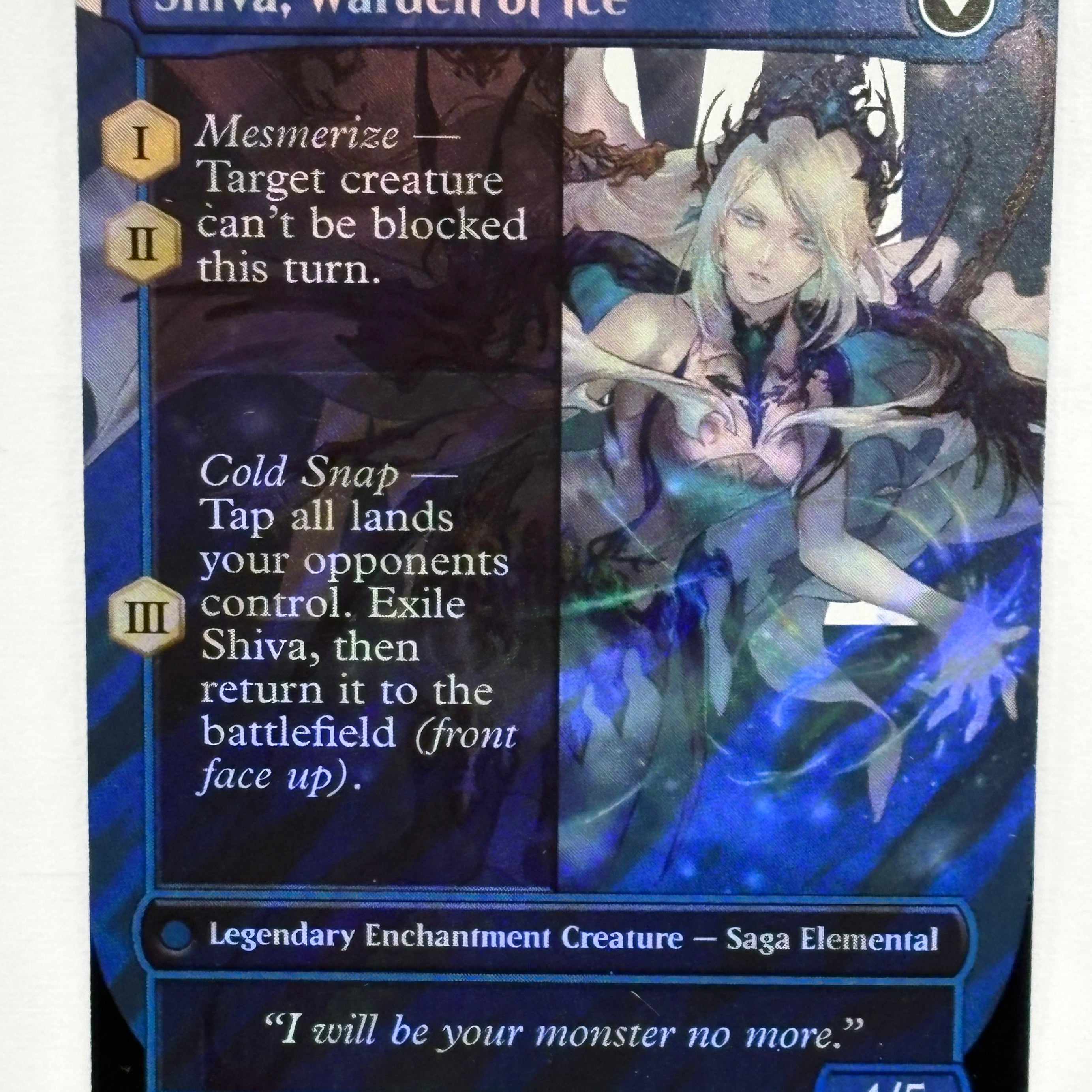 Magic The Gathering TCG - Final Fantasy Jill, Shiva’s Dominant (Borderless) 523 Surge Foil NM