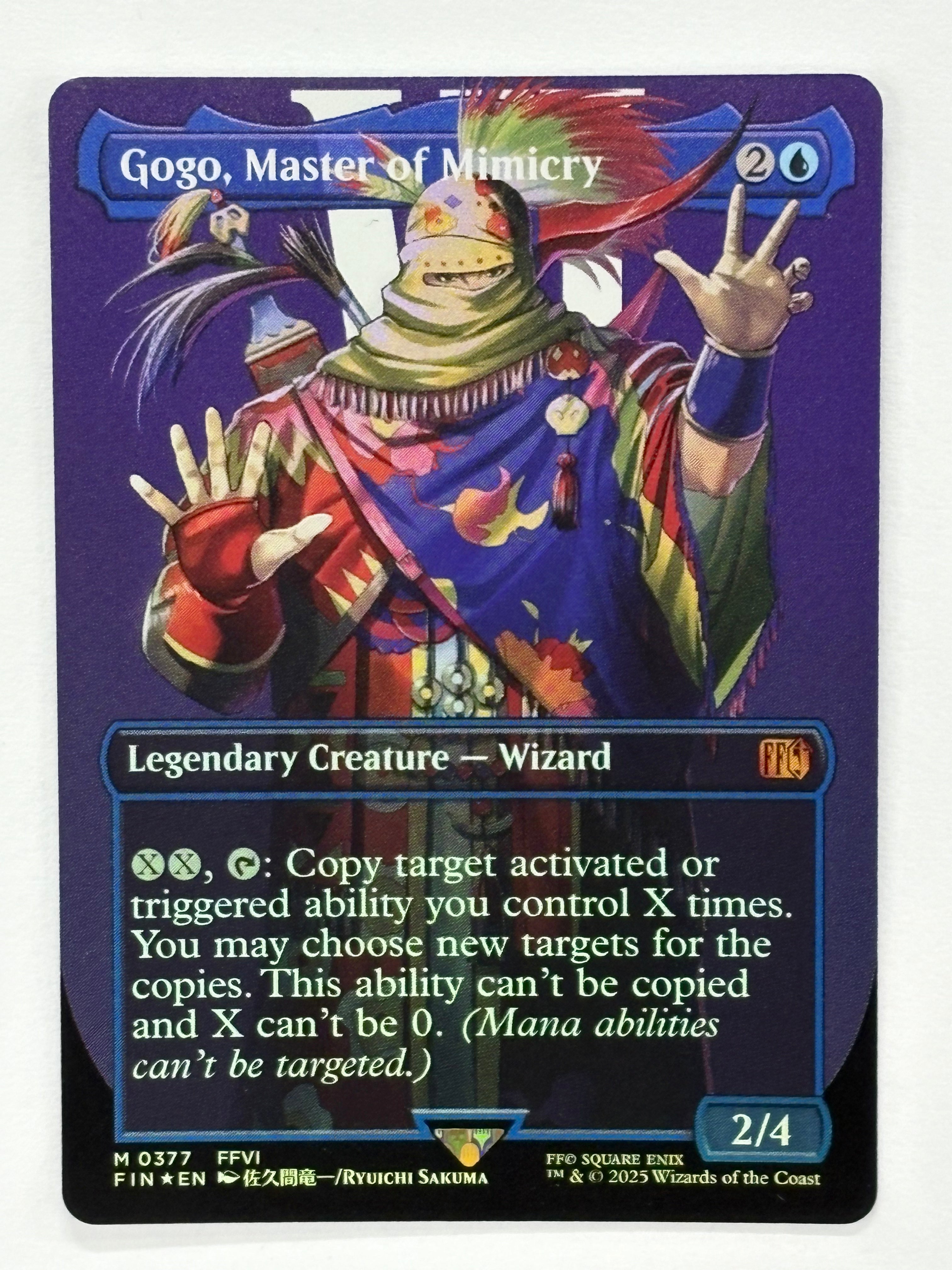 Magic The Gathering TCG - Final Fantasy Gogo, Master of Mimicry (Borderless) 377 Foil NM