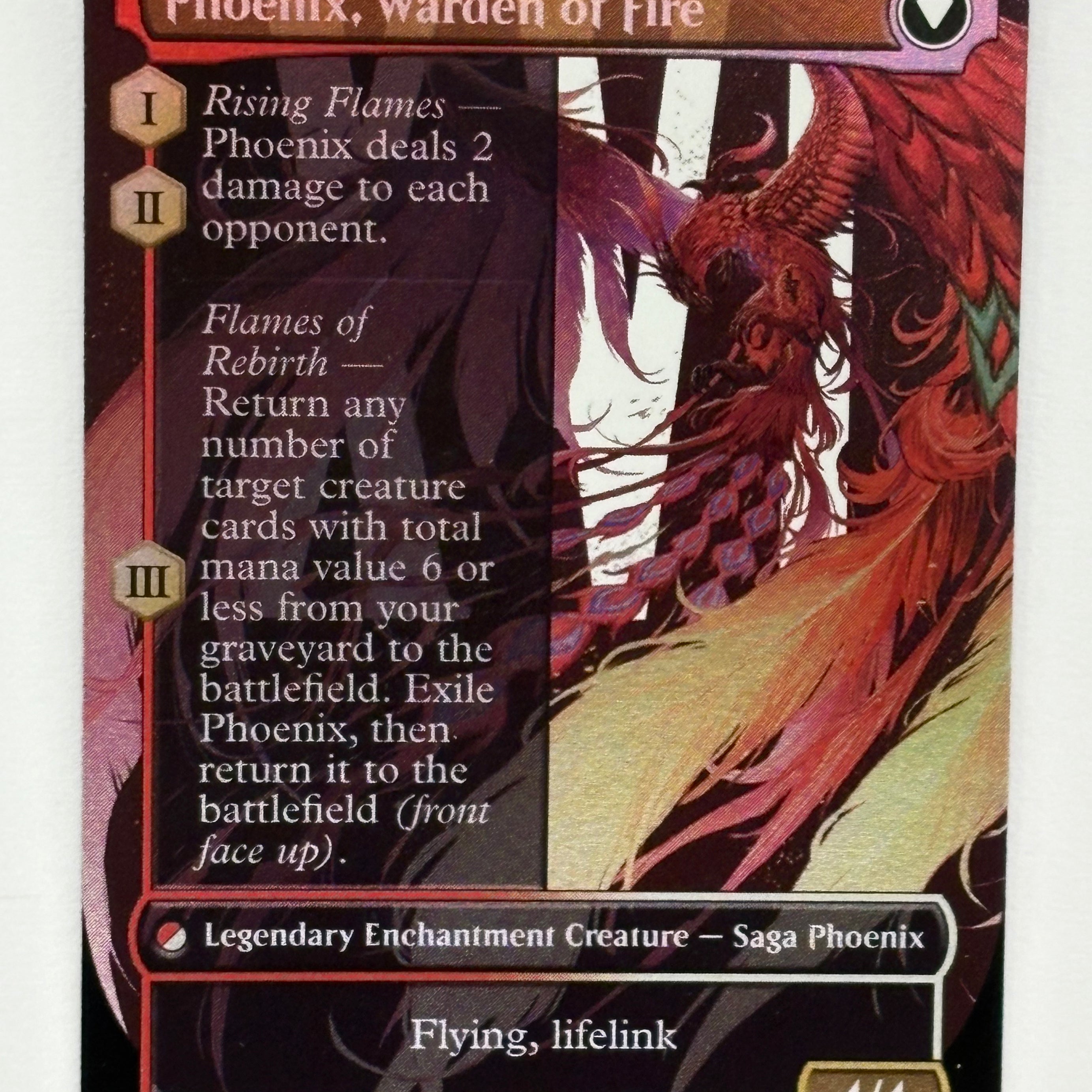 Magic The Gathering TCG - Final Fantasy Joshua, Phoenix’s Dominant (Borderless) 397 Foil NM