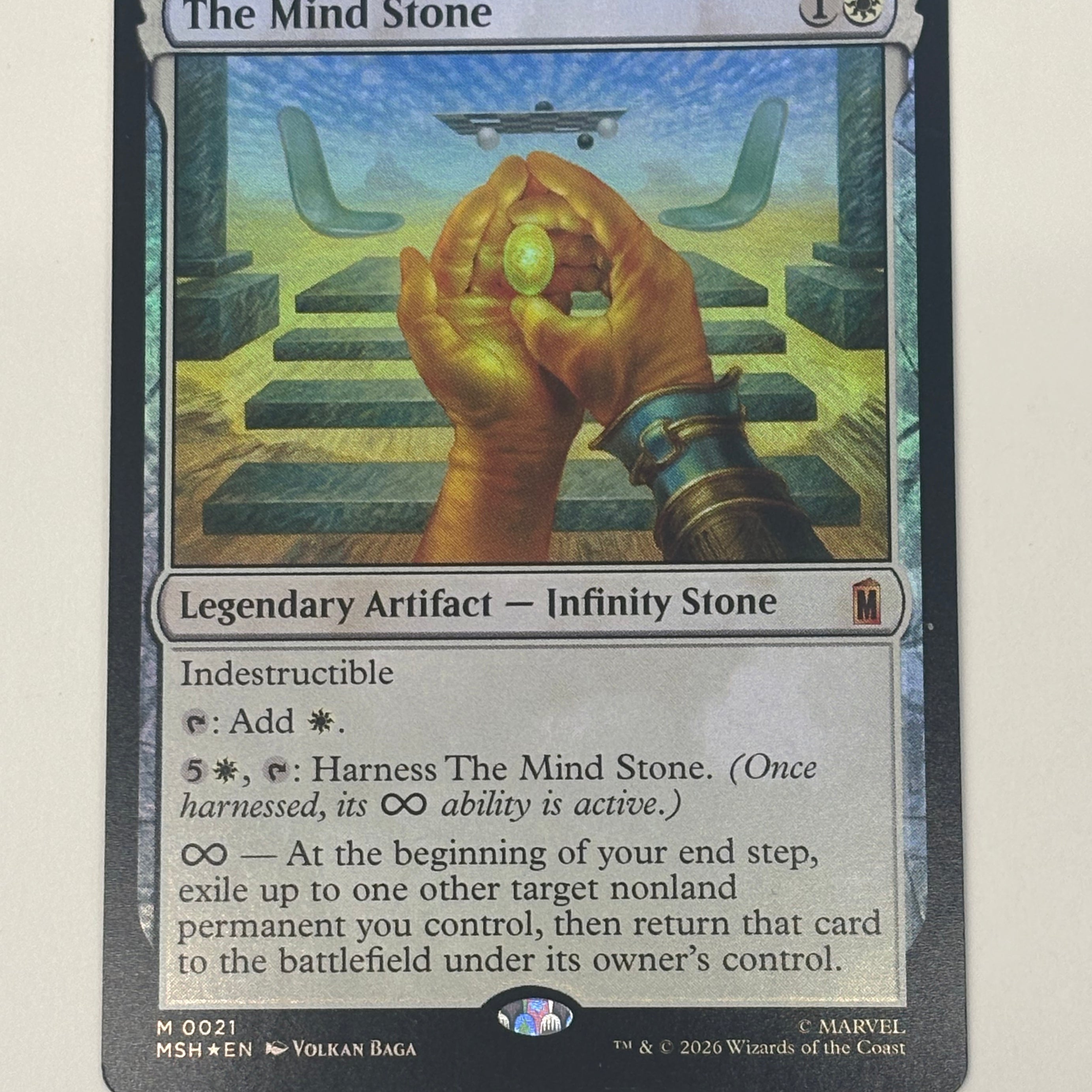 Magic The Gathering TCG - Marvel Super Heroes The Mind Stone 021 Foil NM