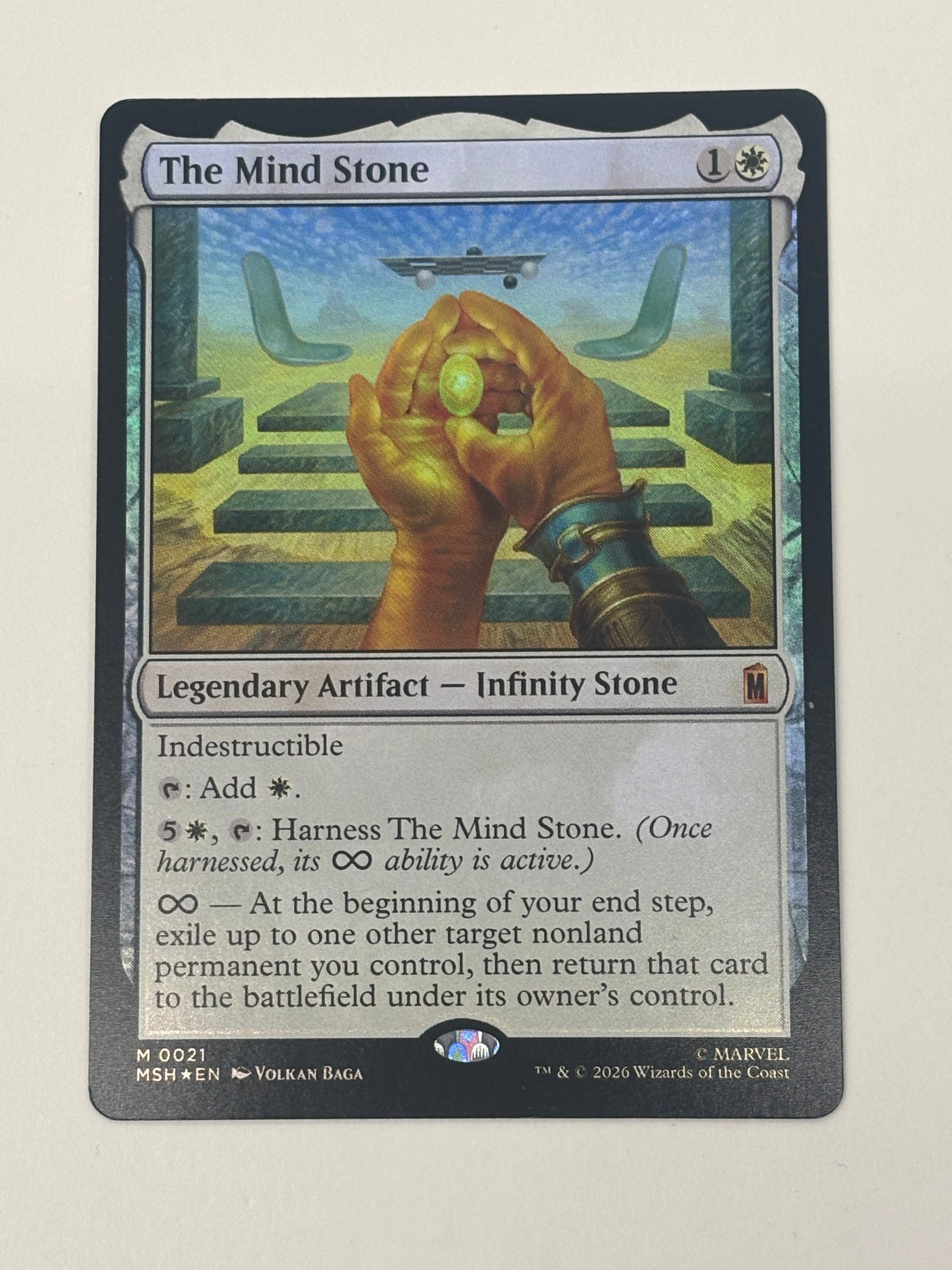 Magic The Gathering TCG - Marvel Super Heroes The Mind Stone 021 Foil NM