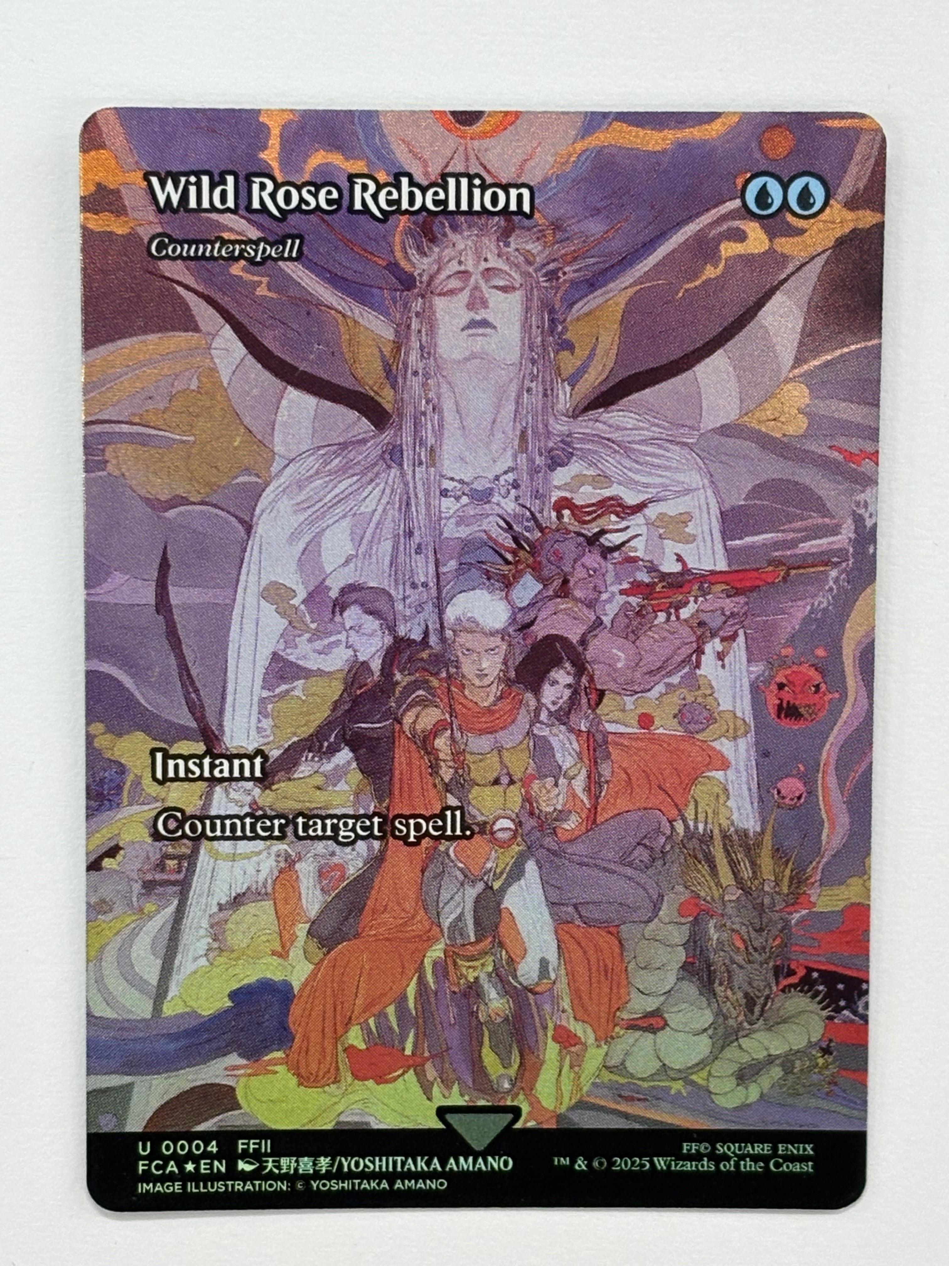 Magic The Gathering TCG - Final Fantasy: Through the Ages Counterspell Wild Rose Rebellion 4 Foil NM