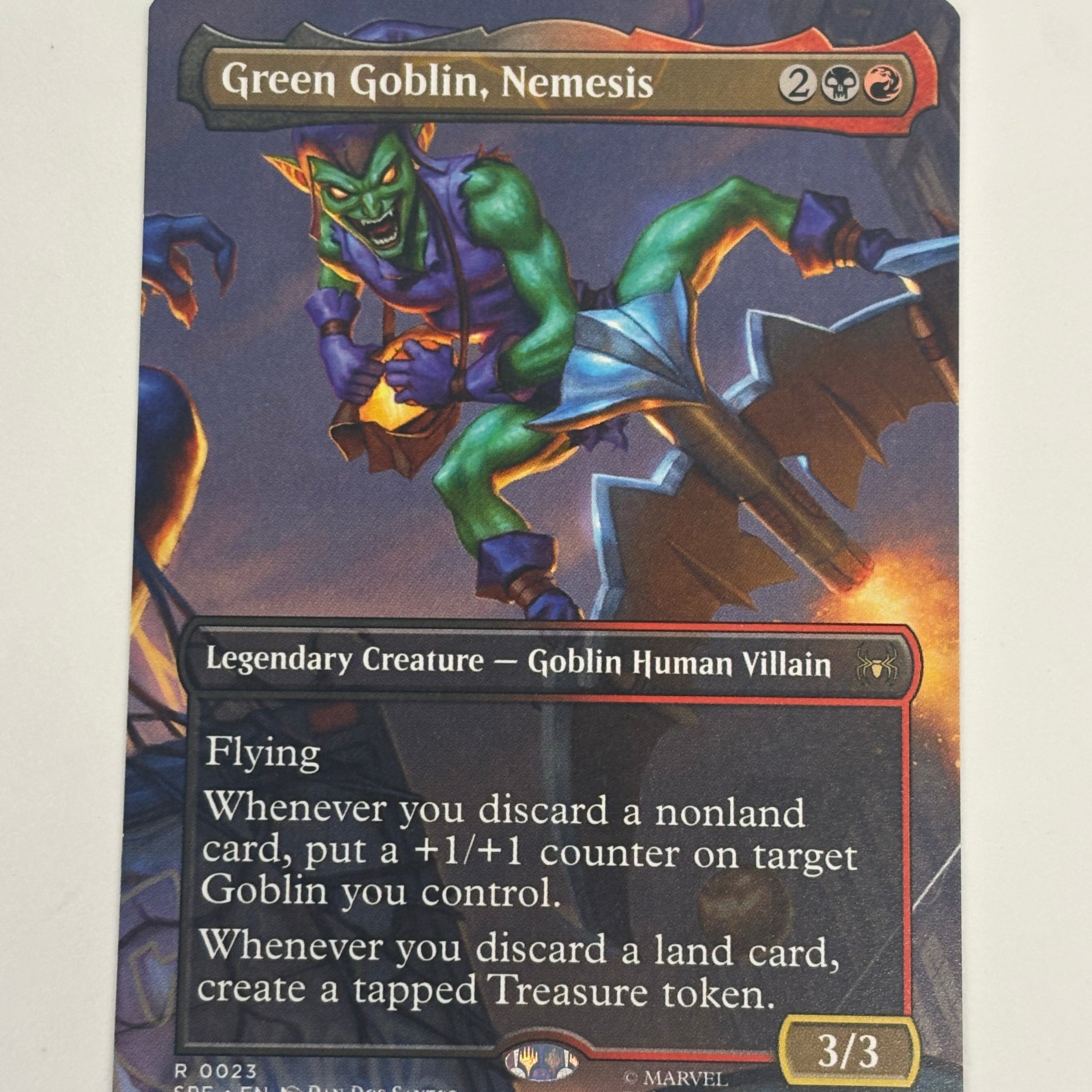 Magic The Gathering TCG - Marvel's Spiderman Eternal-Legal Green Goblin, Nemesis (Borderless) 023 NM
