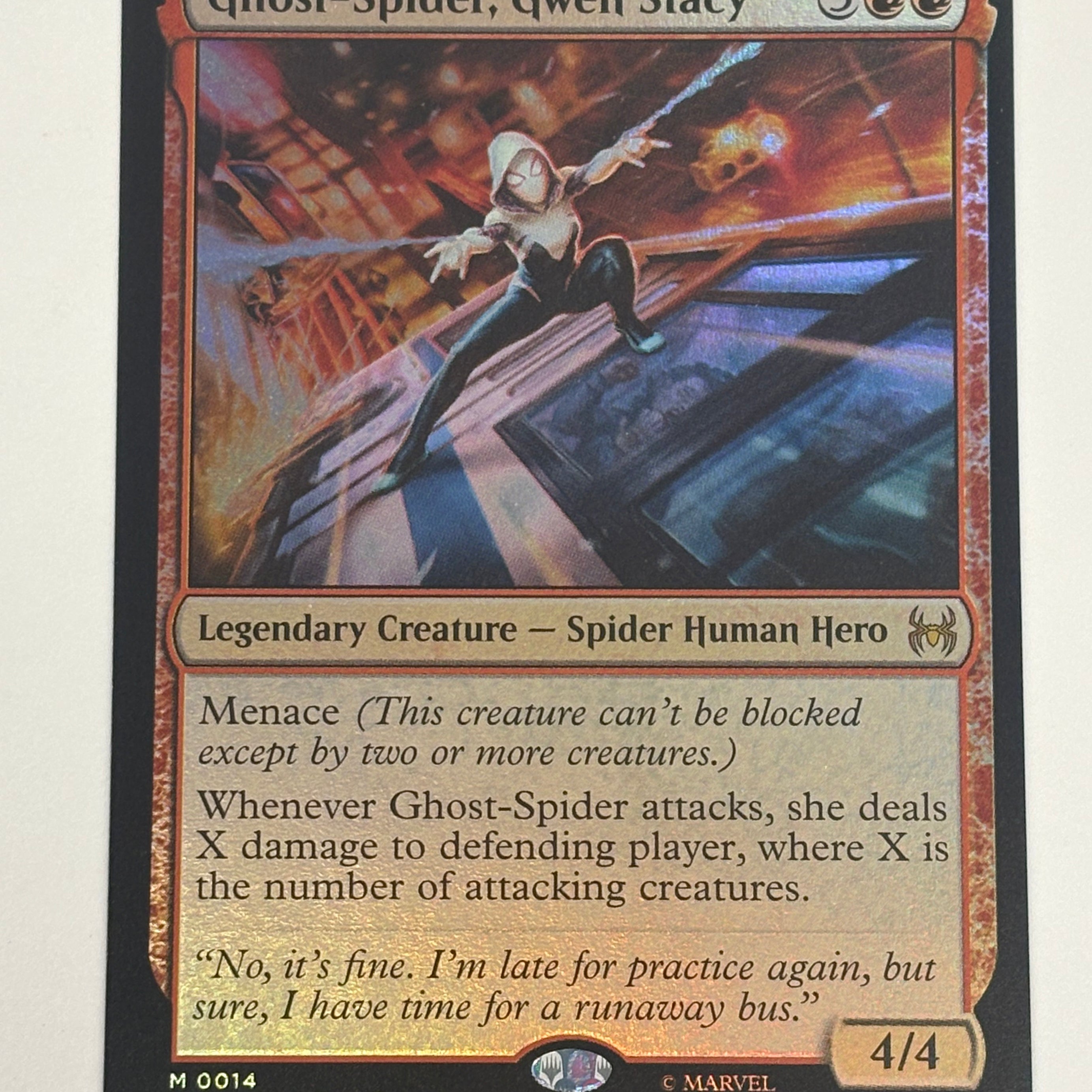 Magic The Gathering TCG - Marvel's Spiderman Eternal-Legal Ghost Spider, Gwyn Stacy 014 Foil NM
