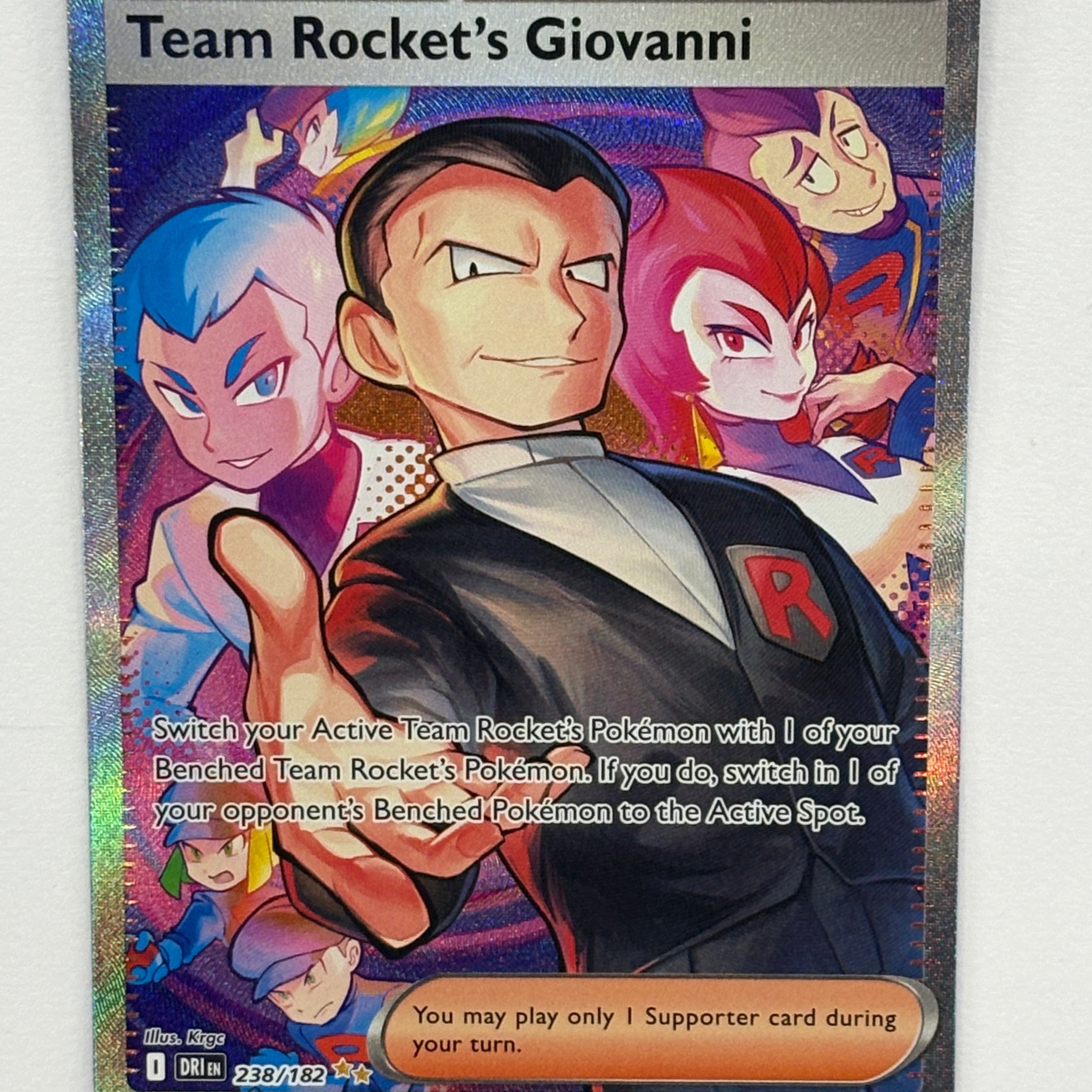 Pokémon TCG - Destined Rivals Team Rocket’s Giovanni 238/182 NM