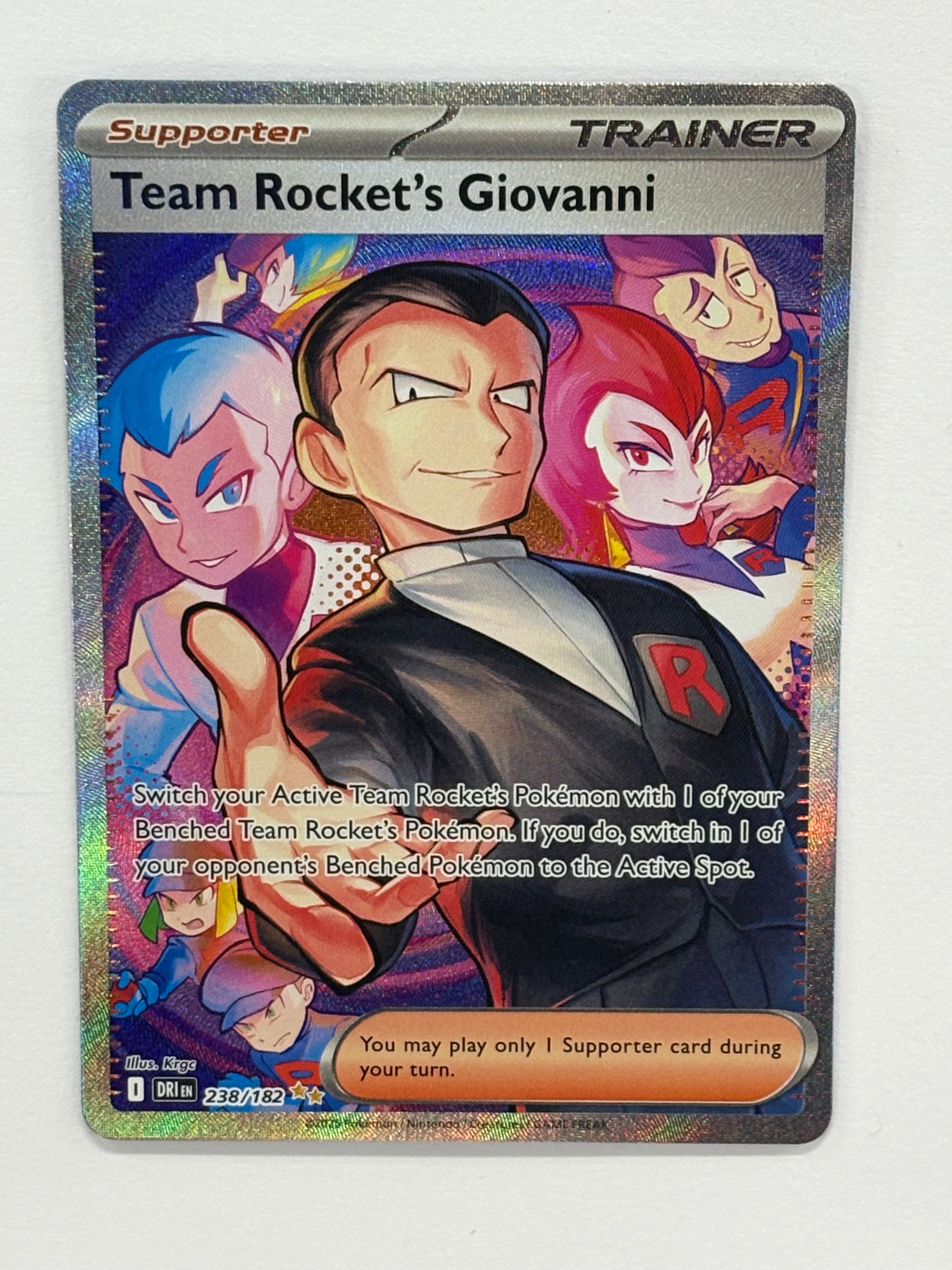 Pokémon TCG - Destined Rivals Team Rocket’s Giovanni 238/182 NM